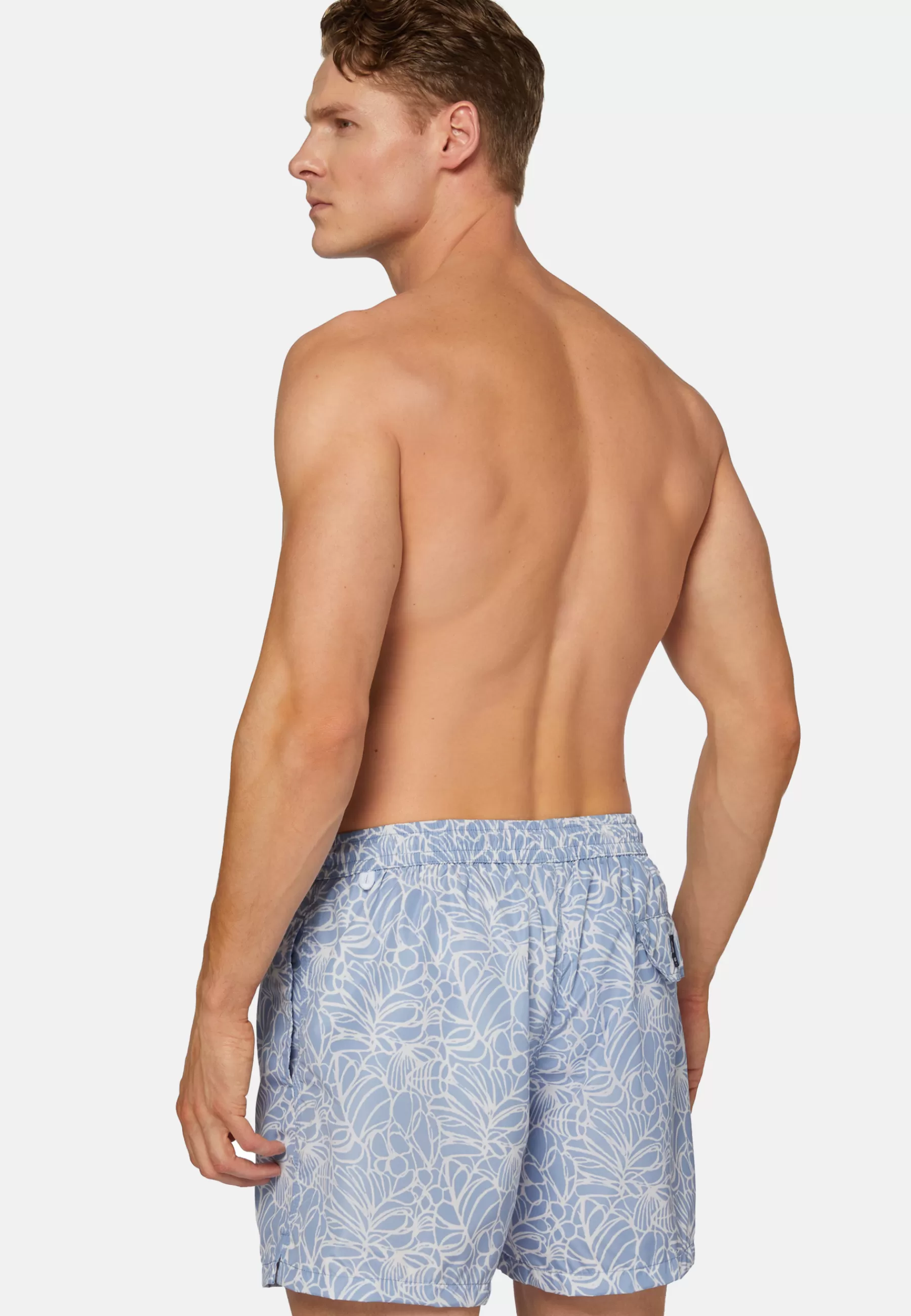 Swim Shorts^Boggi Milano Floral Print Swimsuit Light Blue