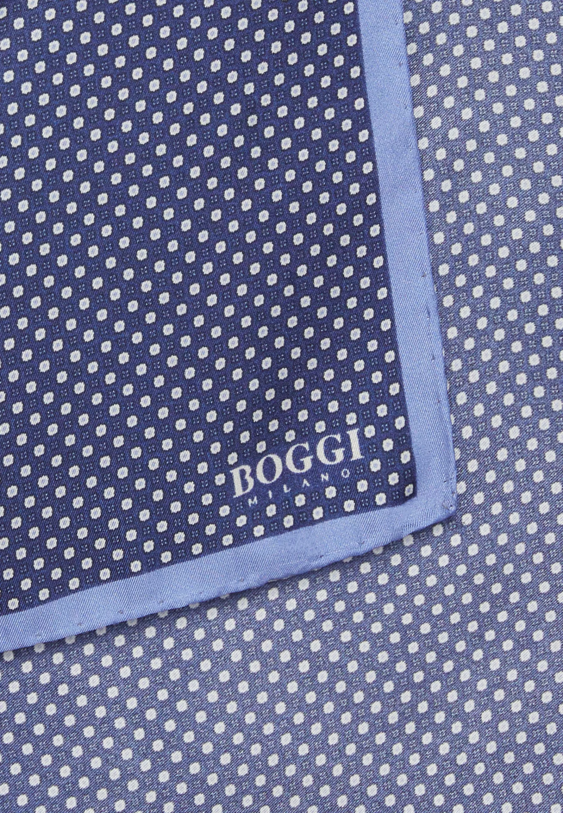 Pocket Squares^Boggi Milano Floral Silk Pocket Square Navy blue