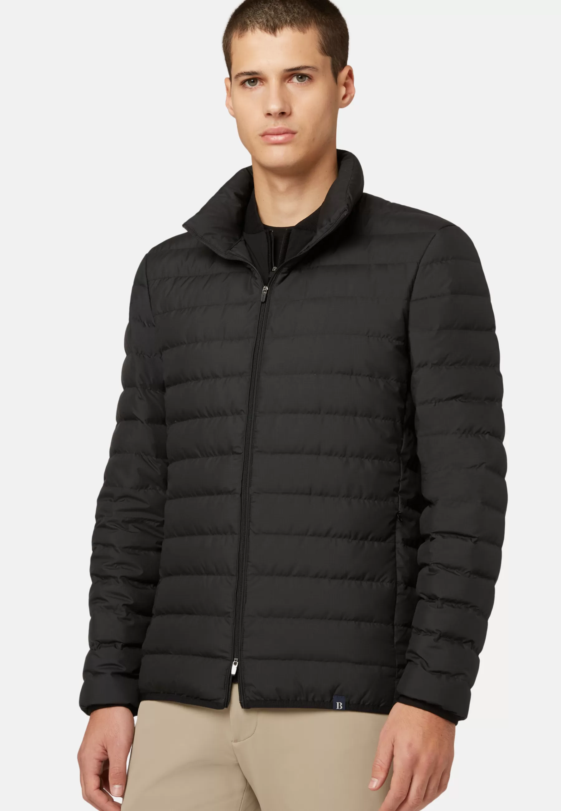 Outerwear and Vests | Must-Have^Boggi Milano Goose Down Recycled Fabric Bomber Jacket Black