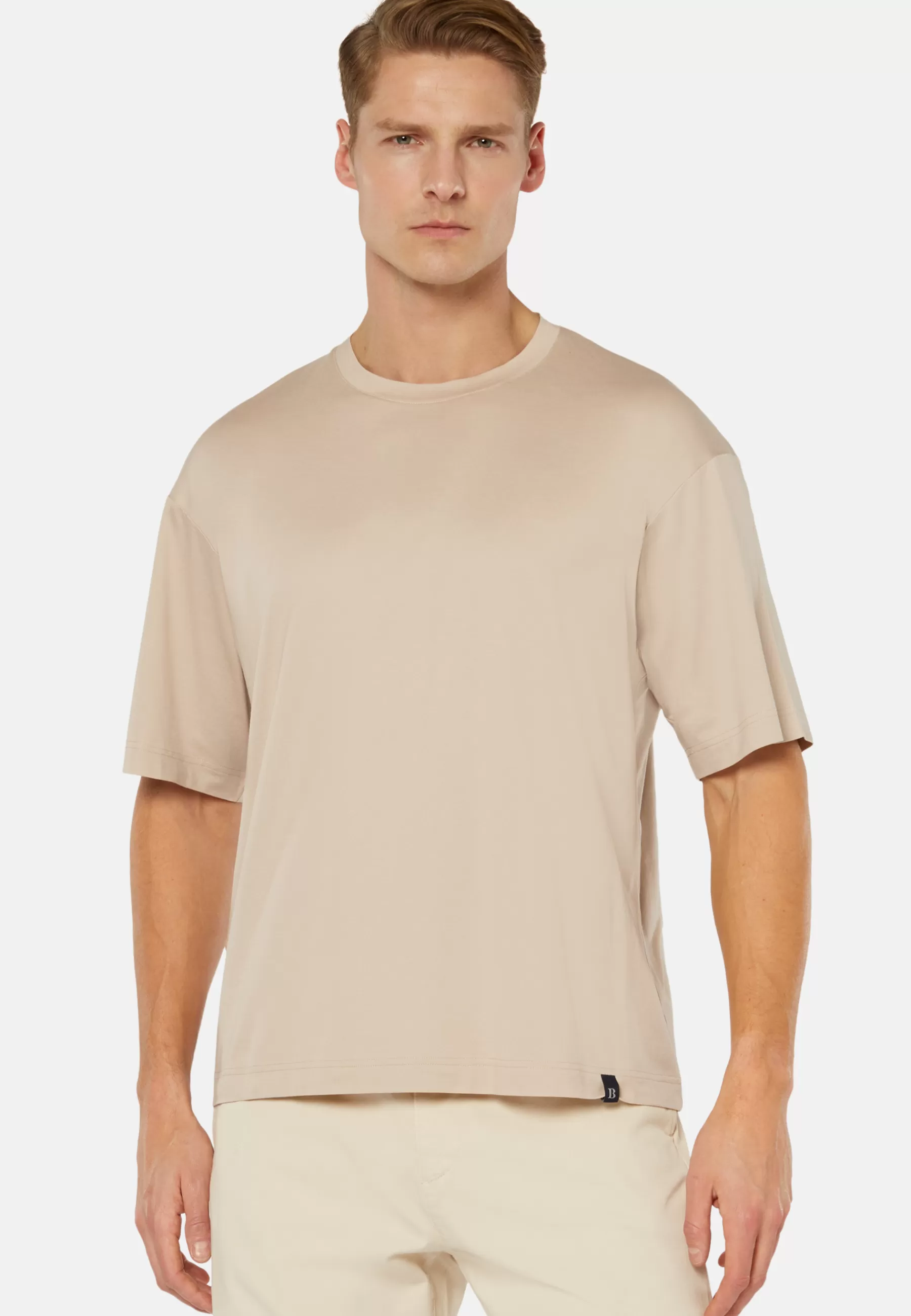 T-Shirts^Boggi Milano High-Performance Jersey T-Shirt Beige