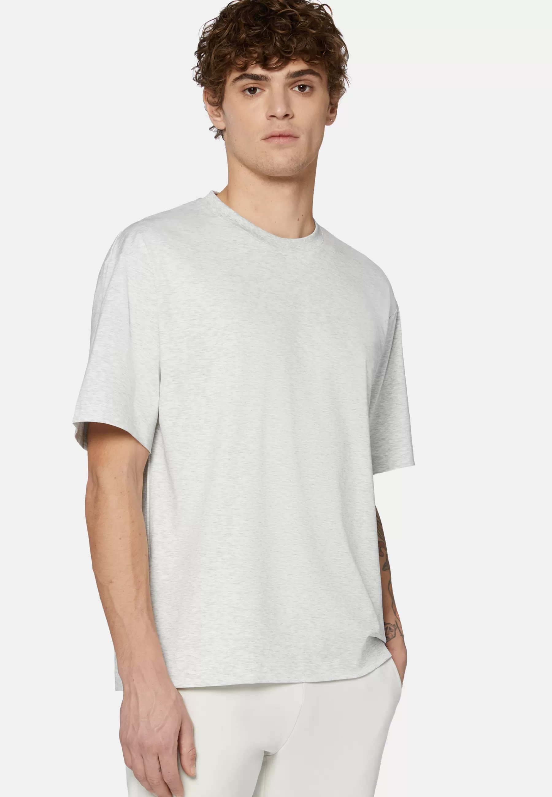 T-Shirts^Boggi Milano High-Performance Jersey T-Shirt Grey