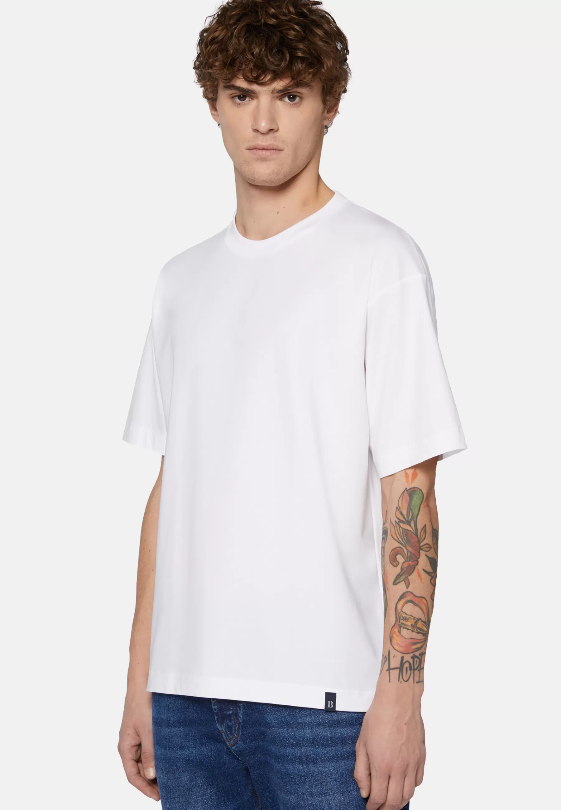 T-Shirts^Boggi Milano High-Performance Jersey T-Shirt White