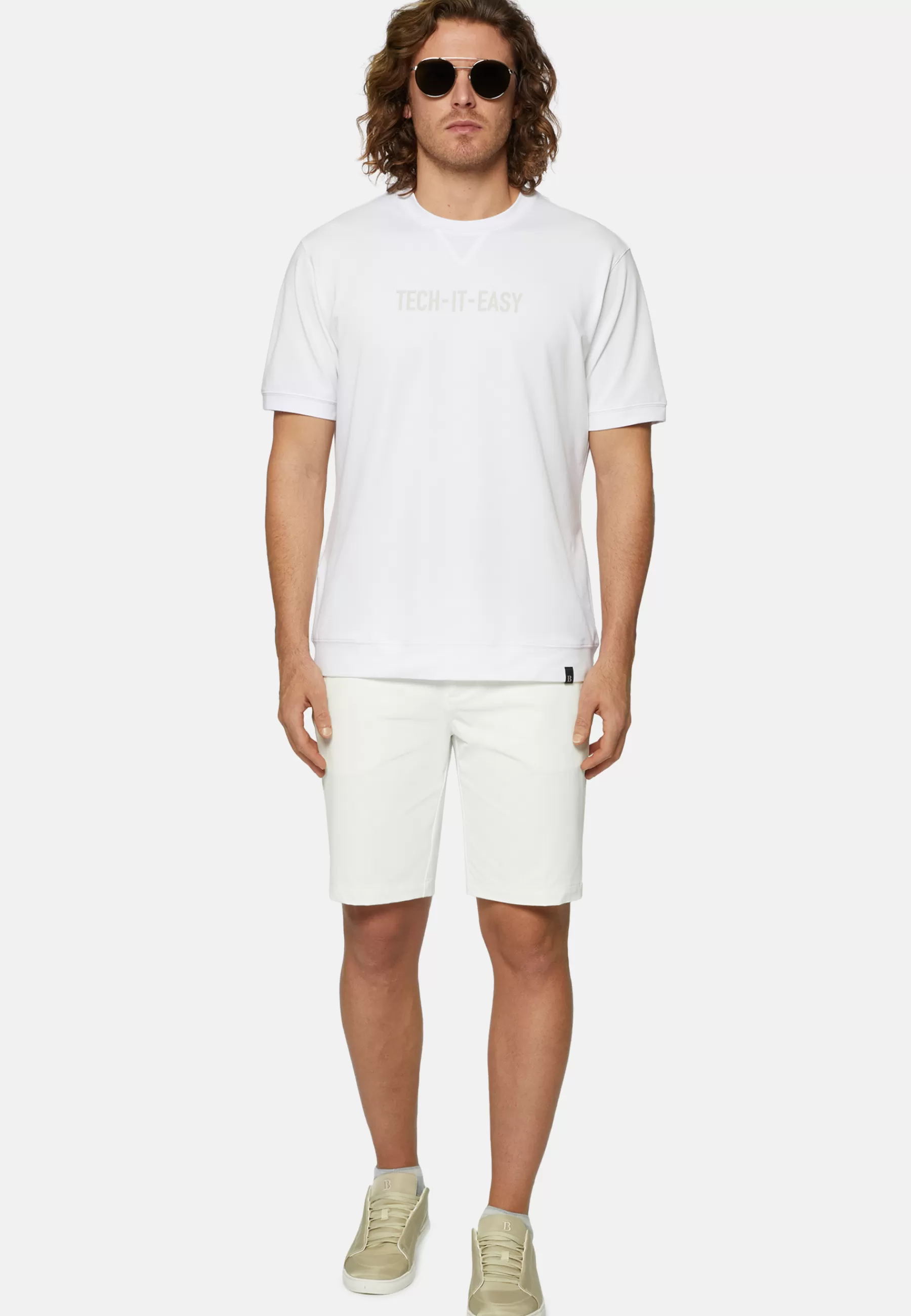 T-Shirts^Boggi Milano High-Performance Piqué Polo T-Shirt White