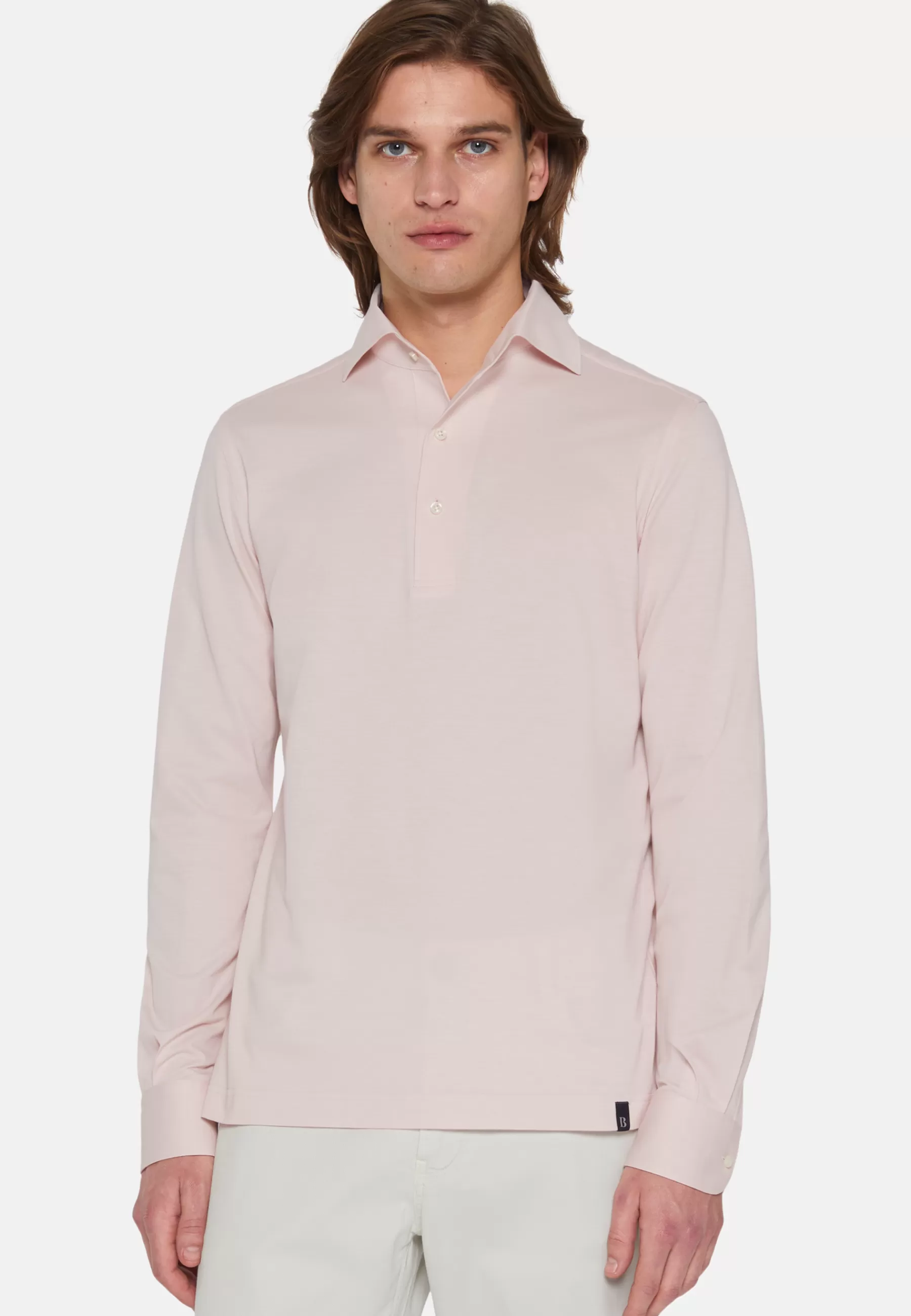 Polo^Boggi Milano Japanese Jersey Polo Shirt Pink