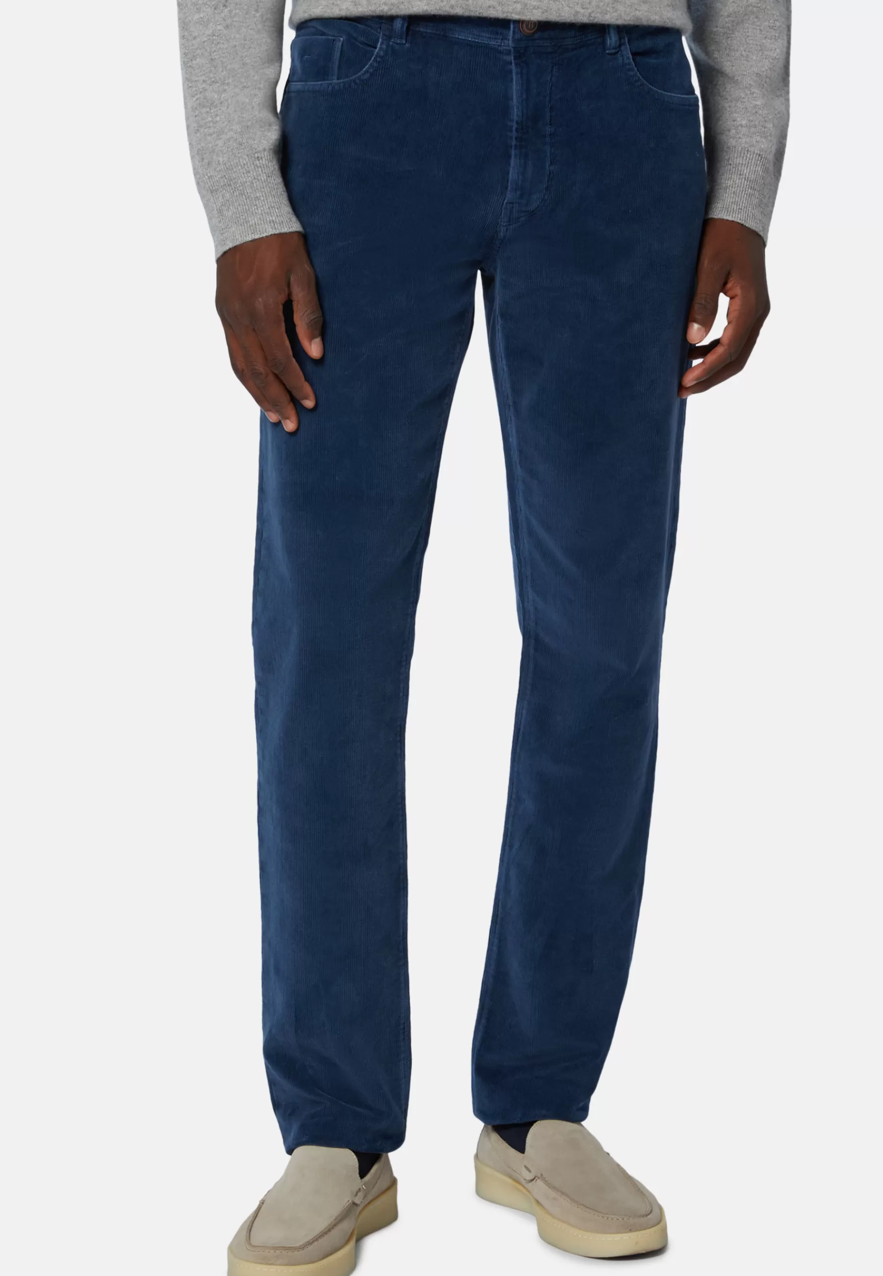 Pants^Boggi Milano Jeans in Stretch Velvet Air-blue