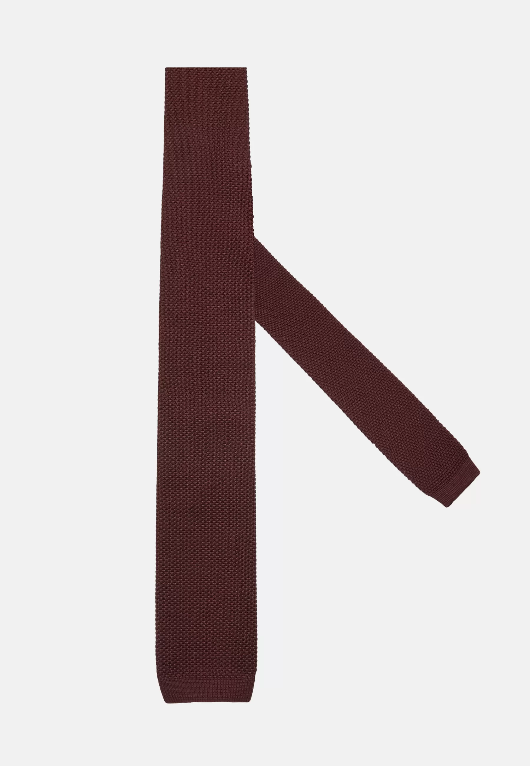 Ties^Boggi Milano Knitted Tie Burgundy