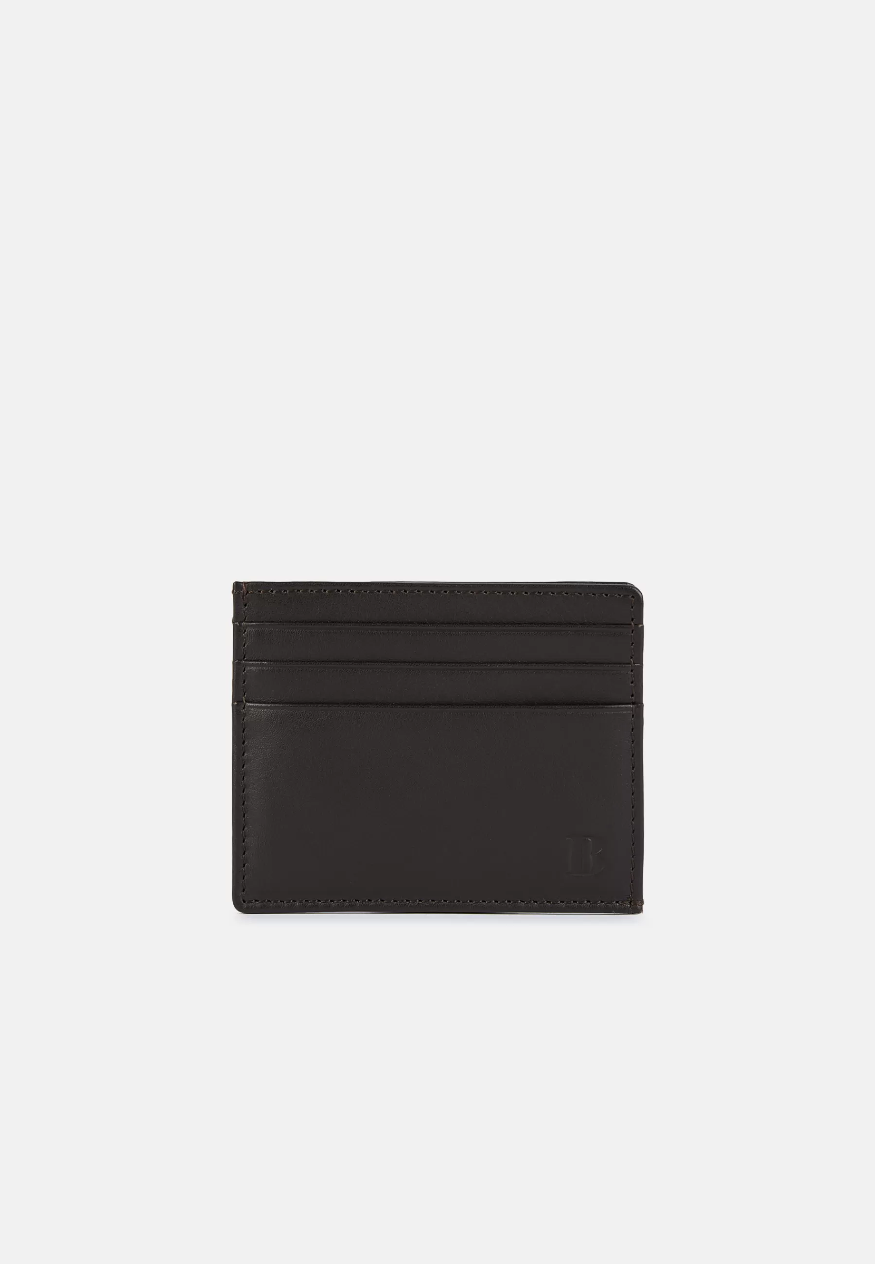 Small Leather Goods^Boggi Milano Leather Credit Card Holder Brown