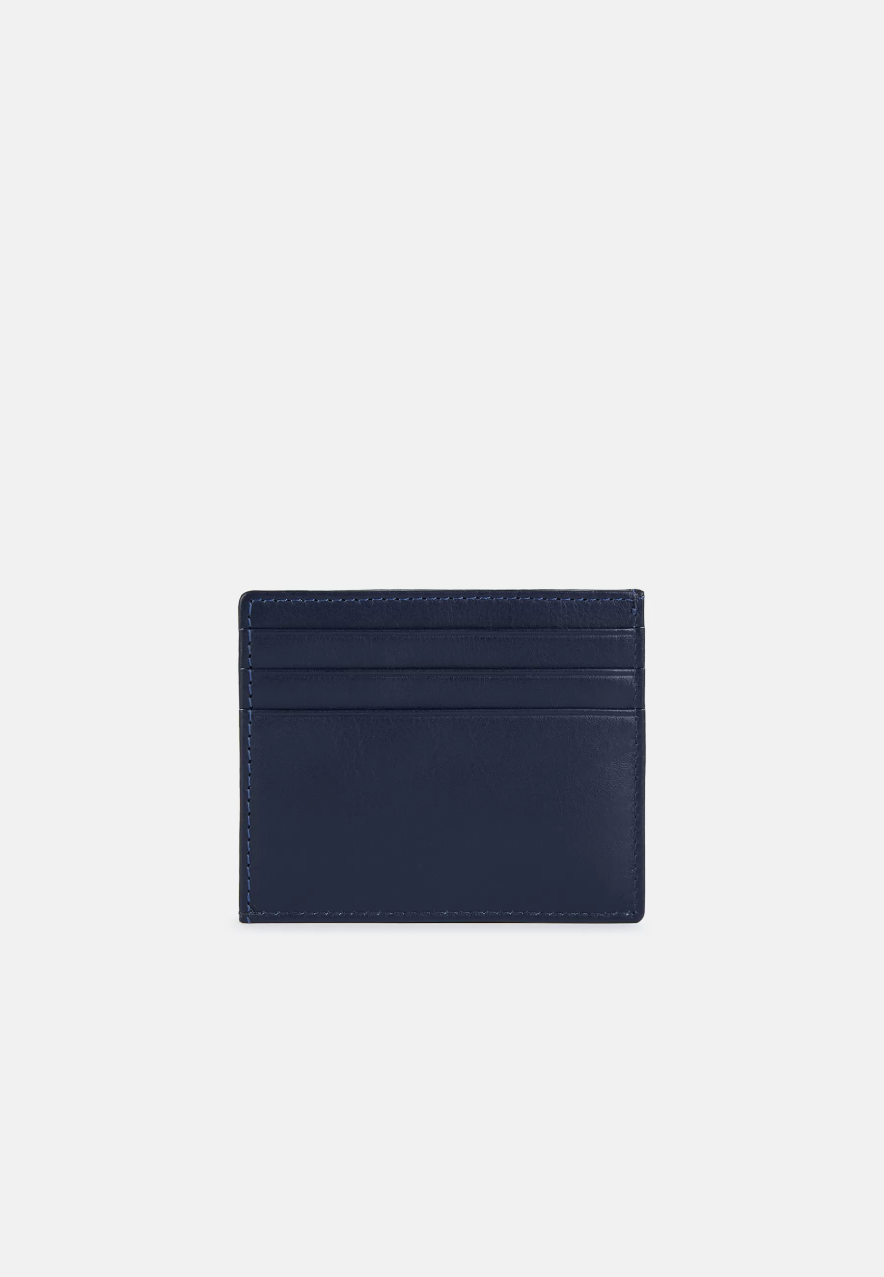 Small Leather Goods^Boggi Milano Leather Credit Card Holder Navy blue