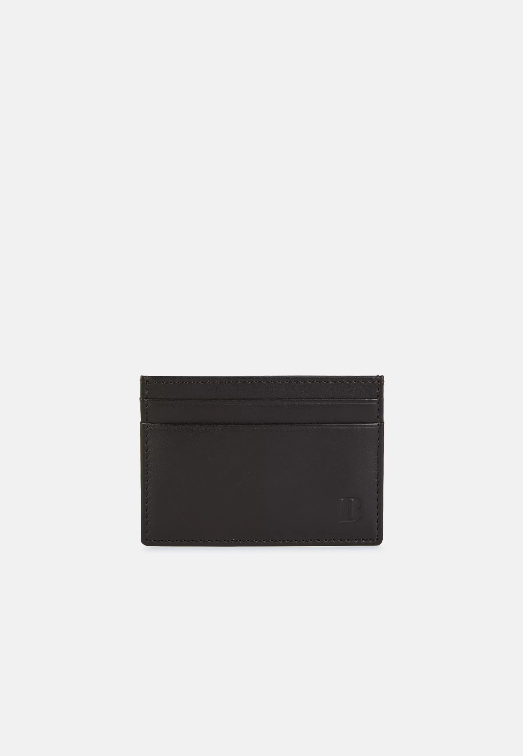 Small Leather Goods^Boggi Milano Leather Credit Card Holder Brown