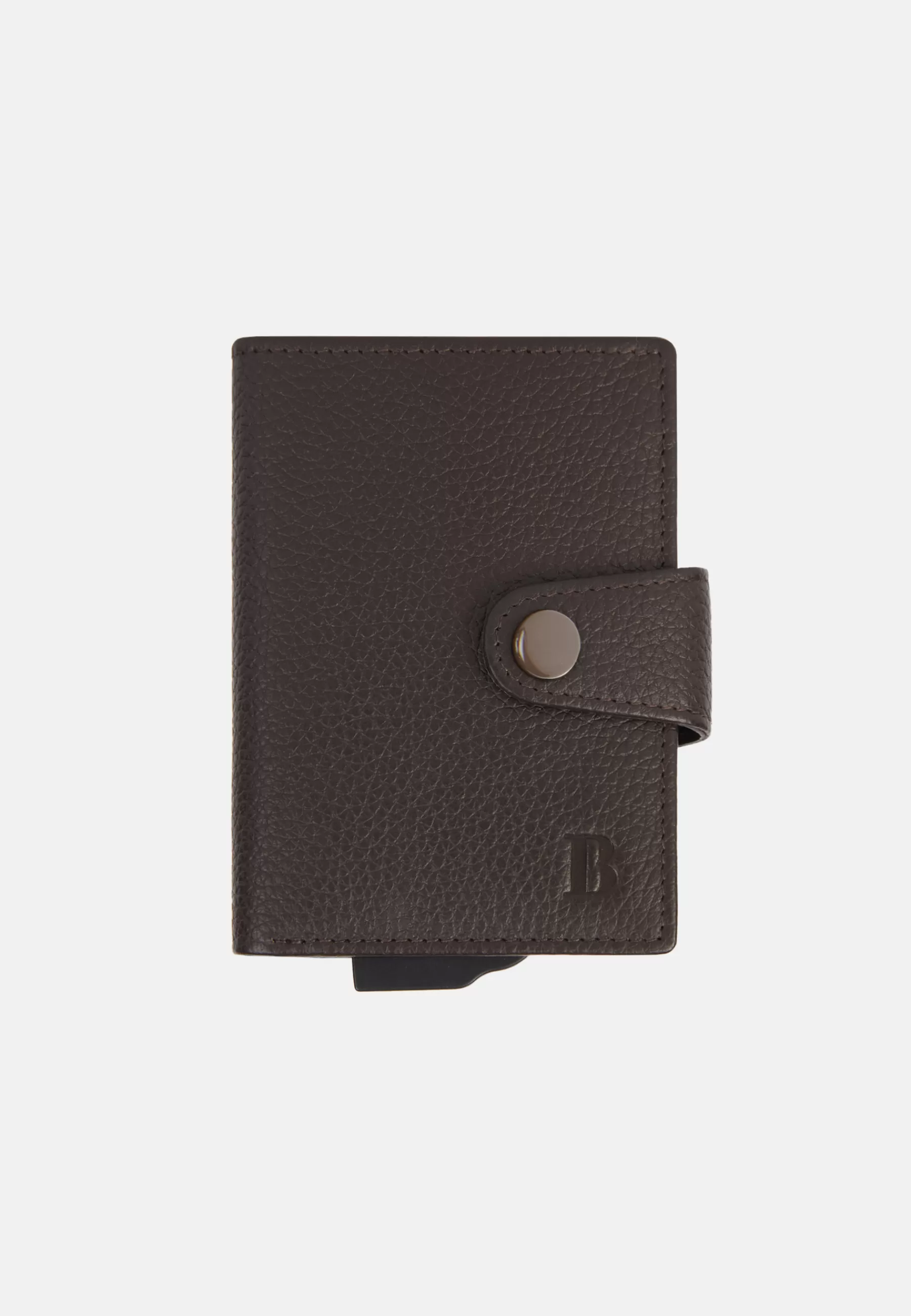 Small Leather Goods^Boggi Milano Leather Credit Card Holder Brown