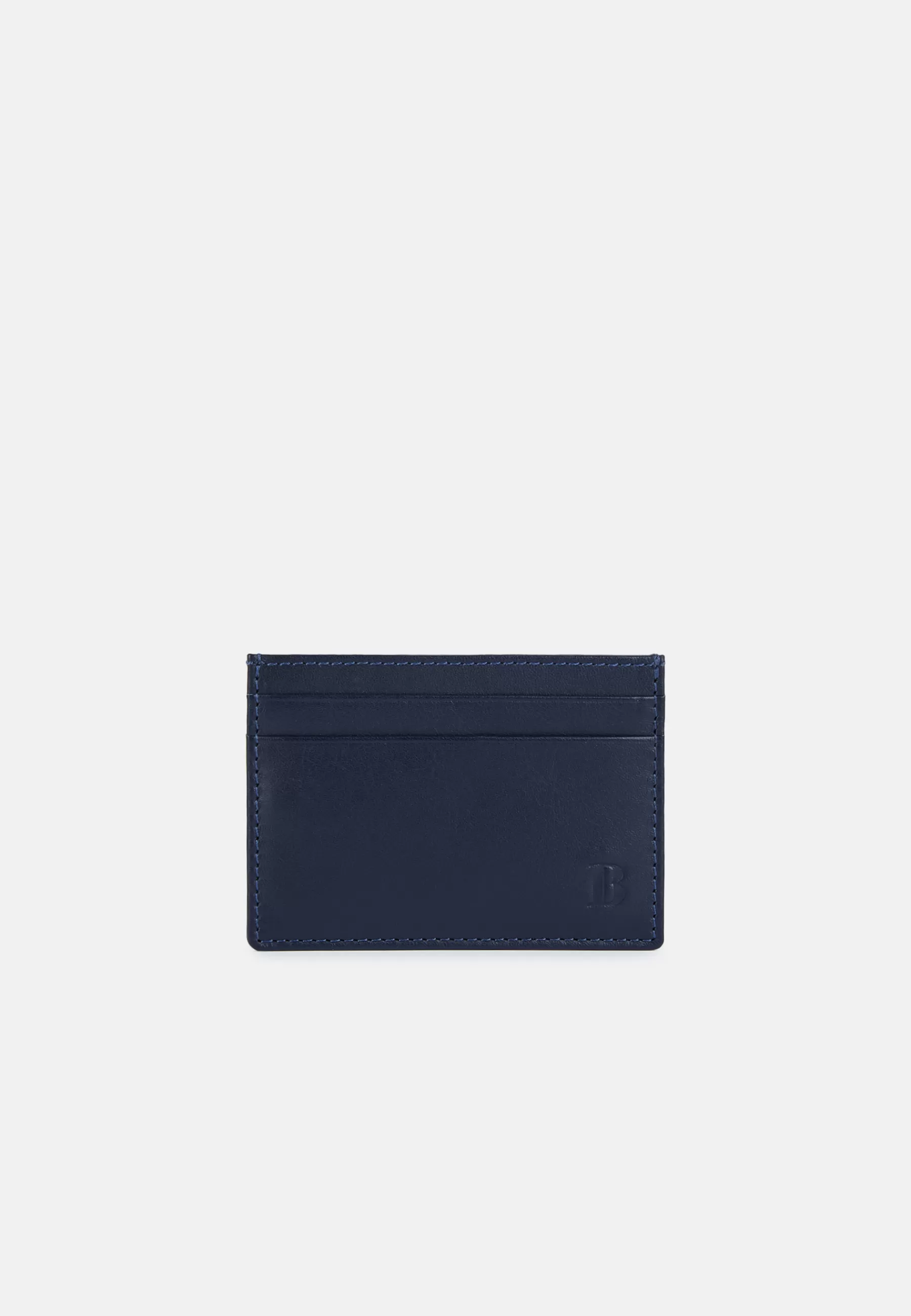 Small Leather Goods^Boggi Milano Leather Credit Card Holder Navy blue