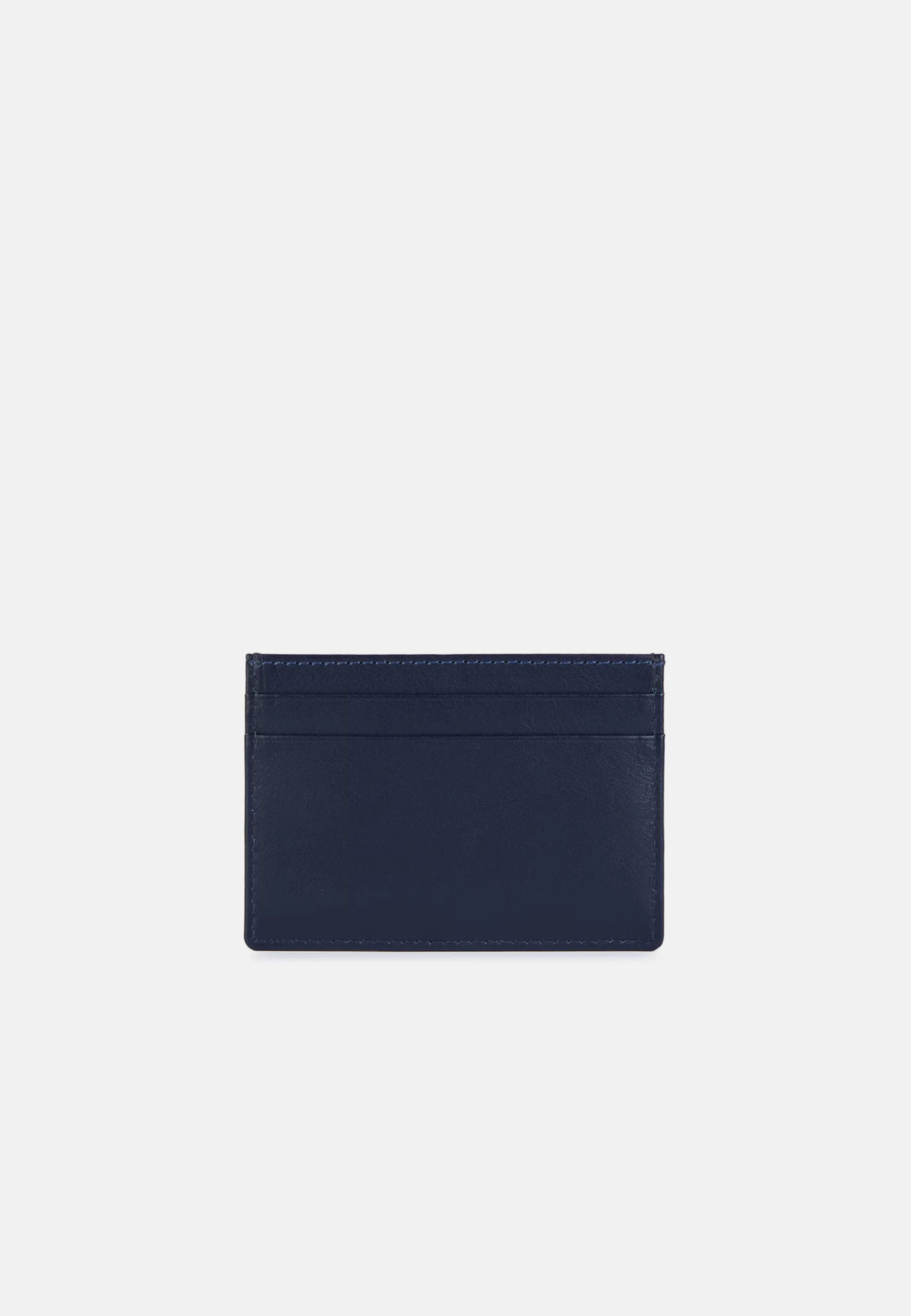 Small Leather Goods^Boggi Milano Leather Credit Card Holder Navy blue