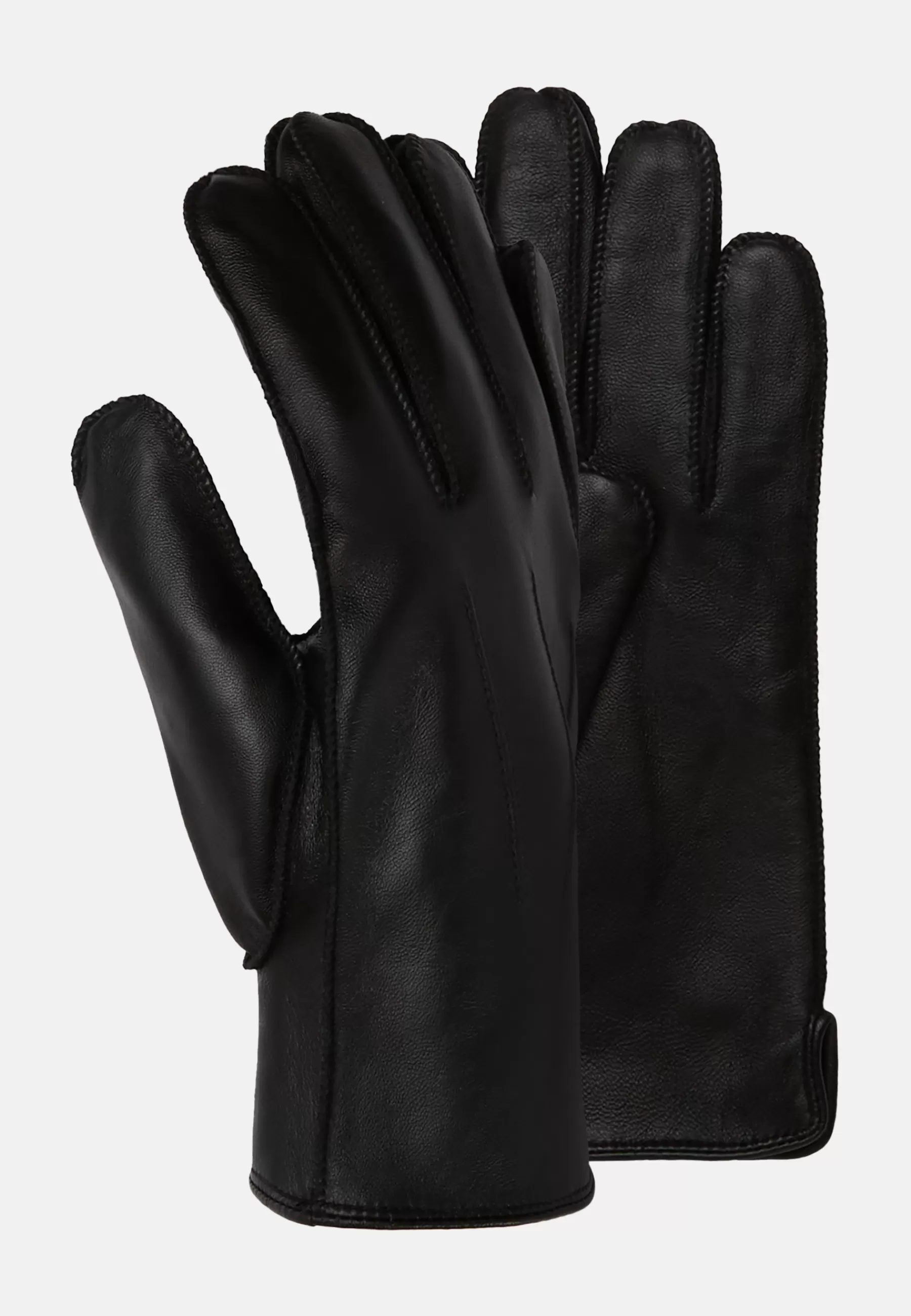 Gloves^Boggi Milano Leather Gloves Black