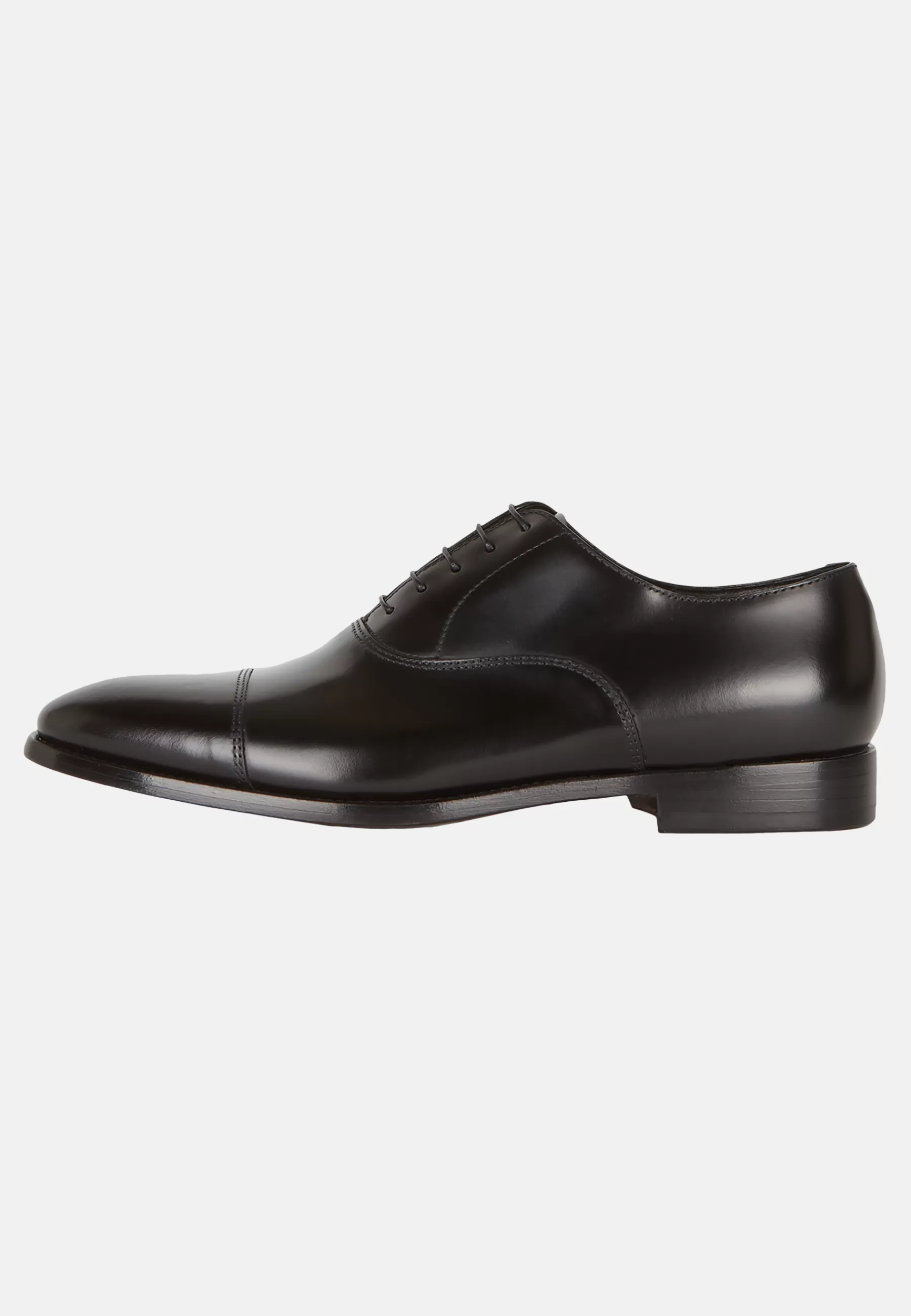 Classic^Boggi Milano Leather Oxford Shoes Black