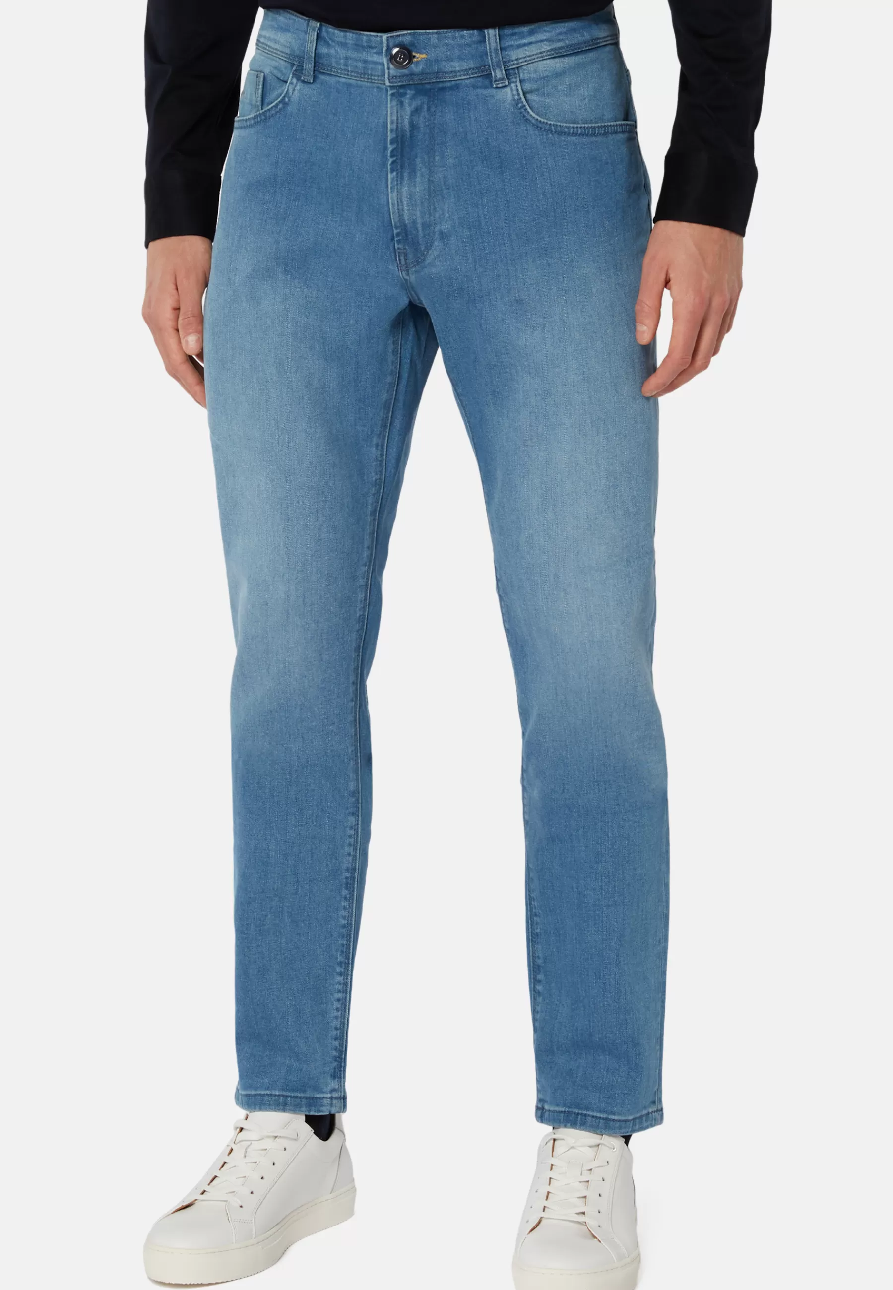 Pants and Jeans | Must-Have^Boggi Milano Light Blue Stretch Denim Jeans Light Indigo