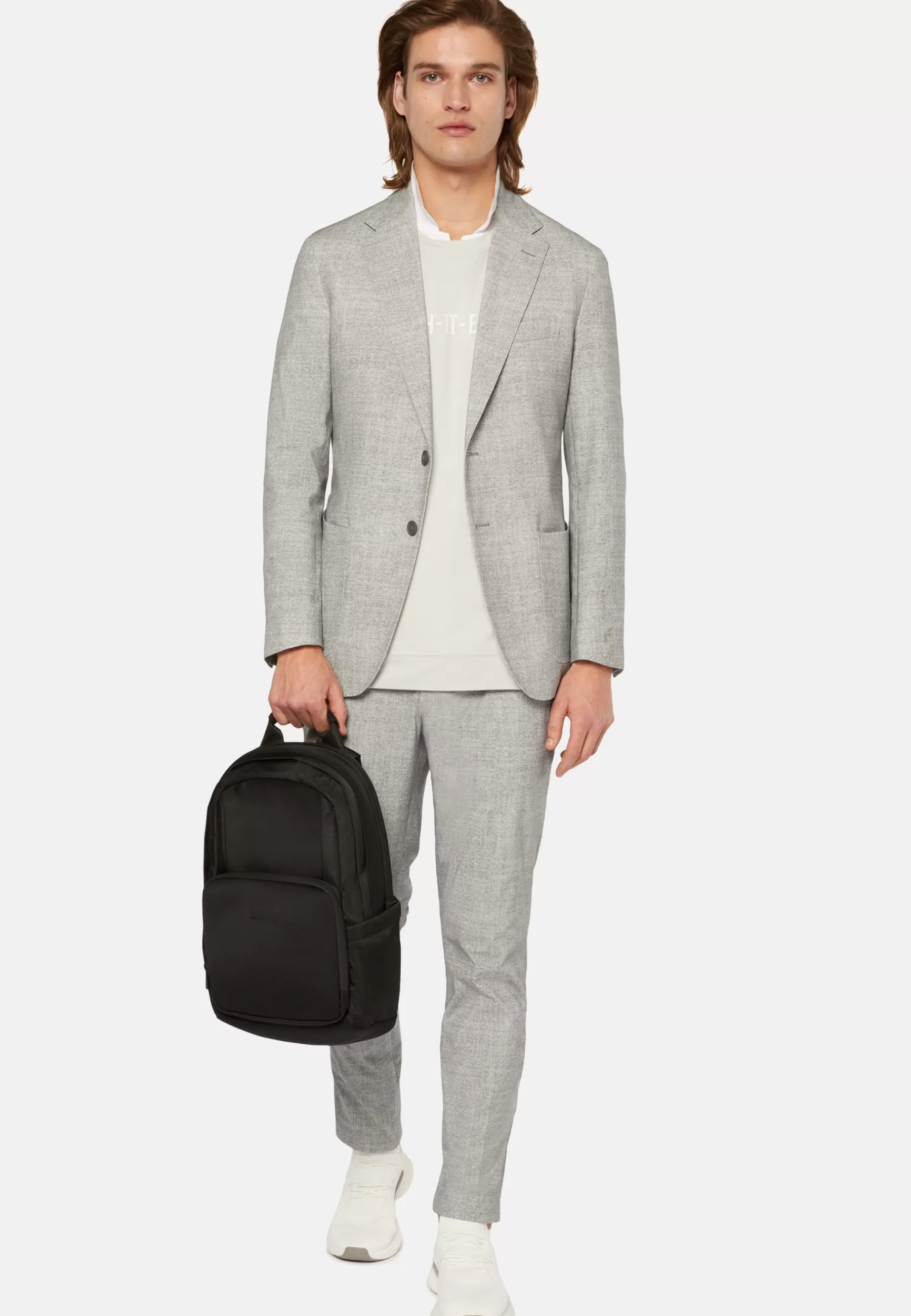 Blazers | Suits^Boggi Milano Micro Patterned Nylon Jacket Light grey