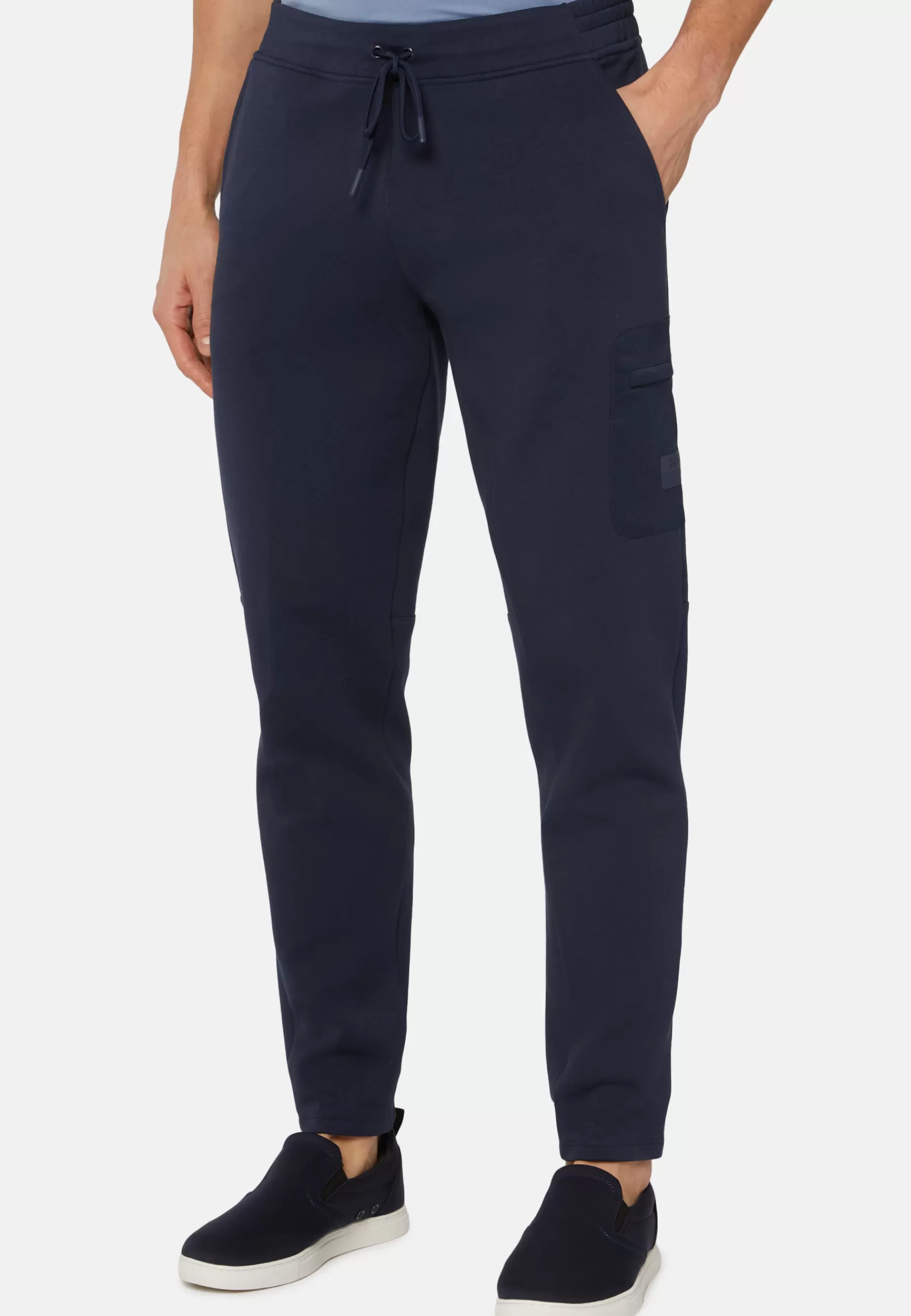 Sweatshirts and Joggers^Boggi Milano Lightweight Scuba Pants Navy blue