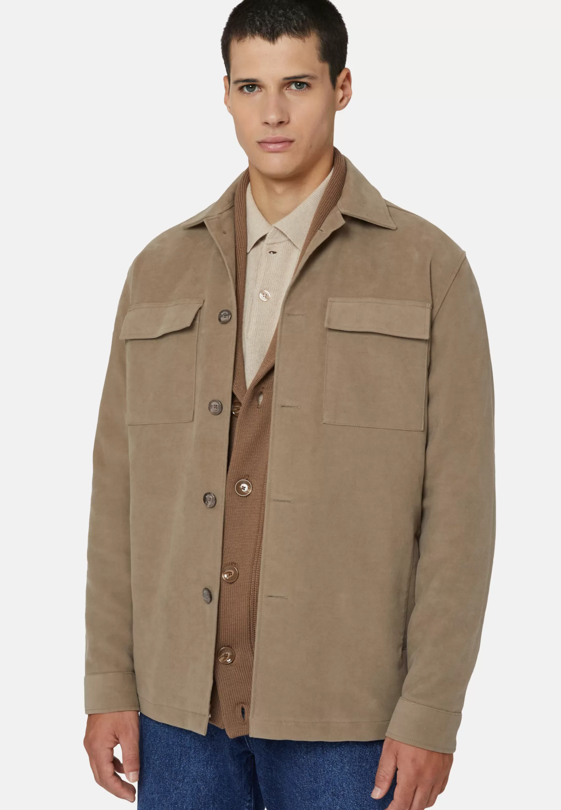 Outerwear | Overshirts^Boggi Milano Link Shirt Jacket In Moleskin Taupe