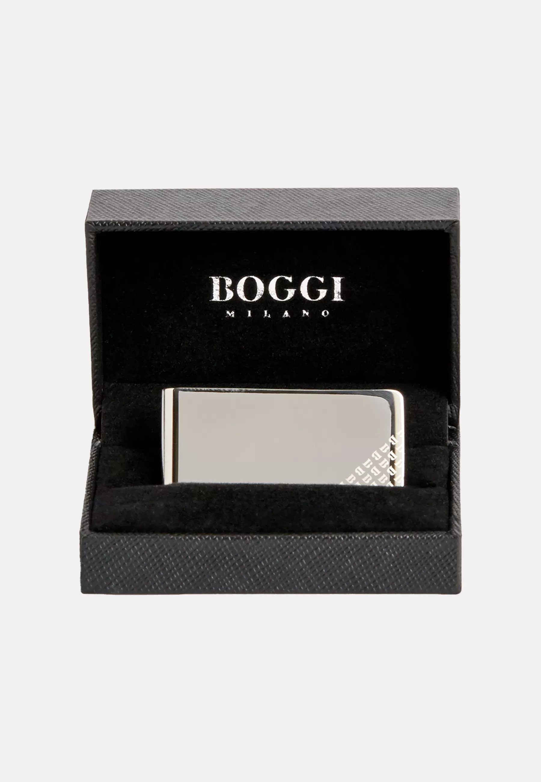 Cufflinks^Boggi Milano Logo money clip Silver