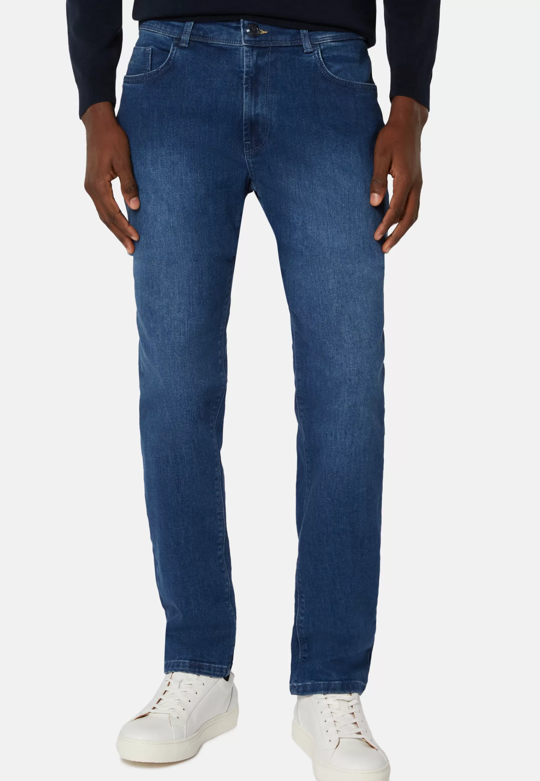 Pants and Jeans | Must-Have^Boggi Milano Medium Blue Stretch Denim Jeans Indigo