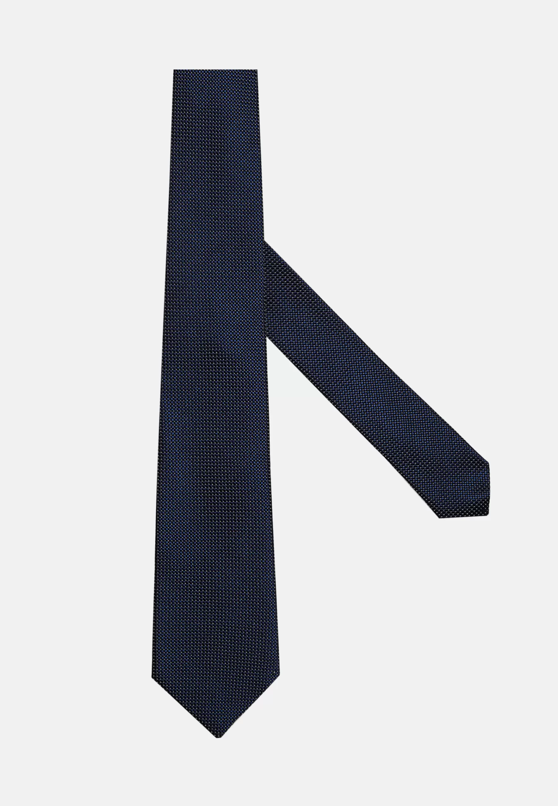 Ties^Boggi Milano Micro Design Silk Blend Tie Navy blue