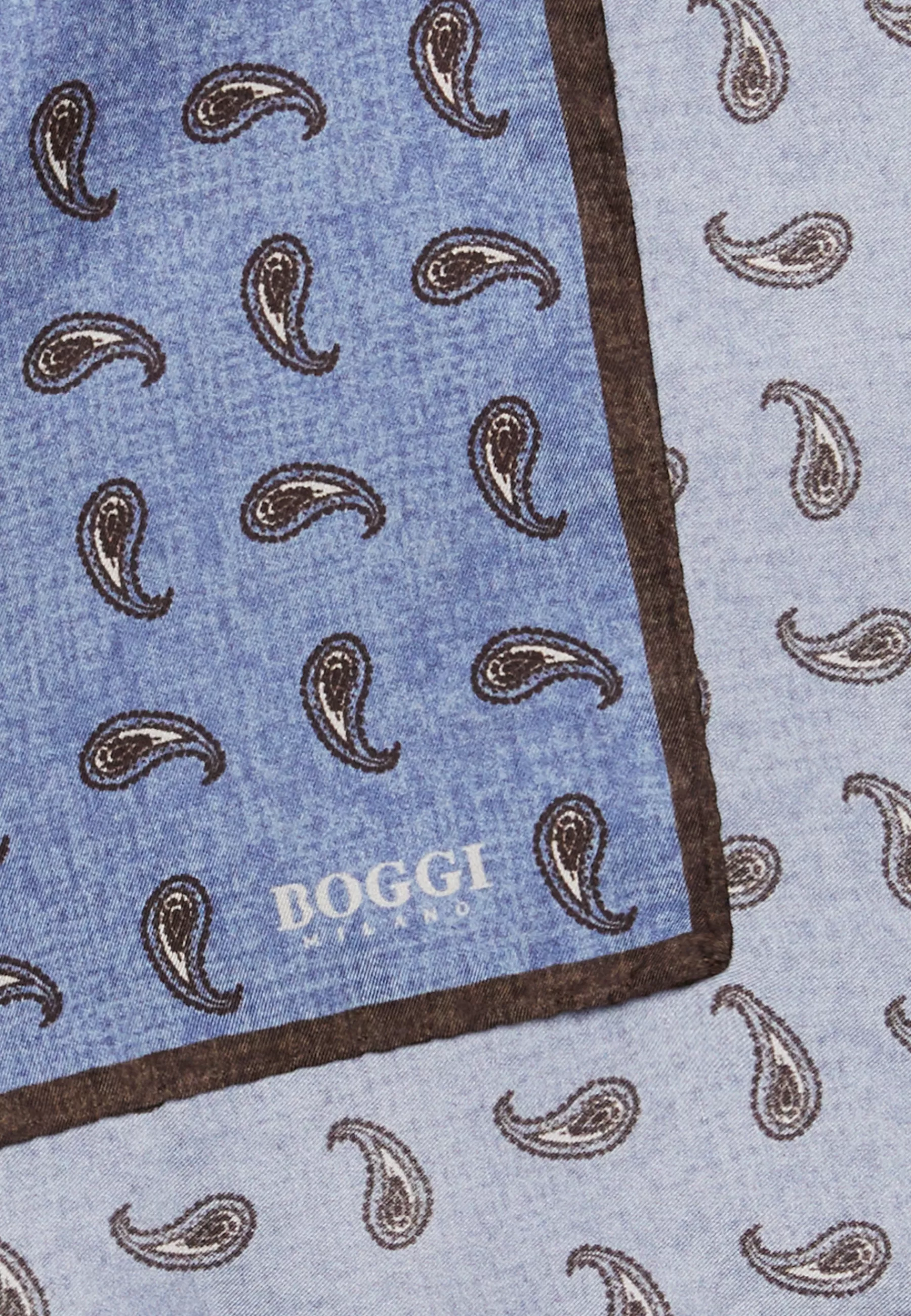 Pocket Squares^Boggi Milano Micro Patterned Silk Pocket Square Light Blue