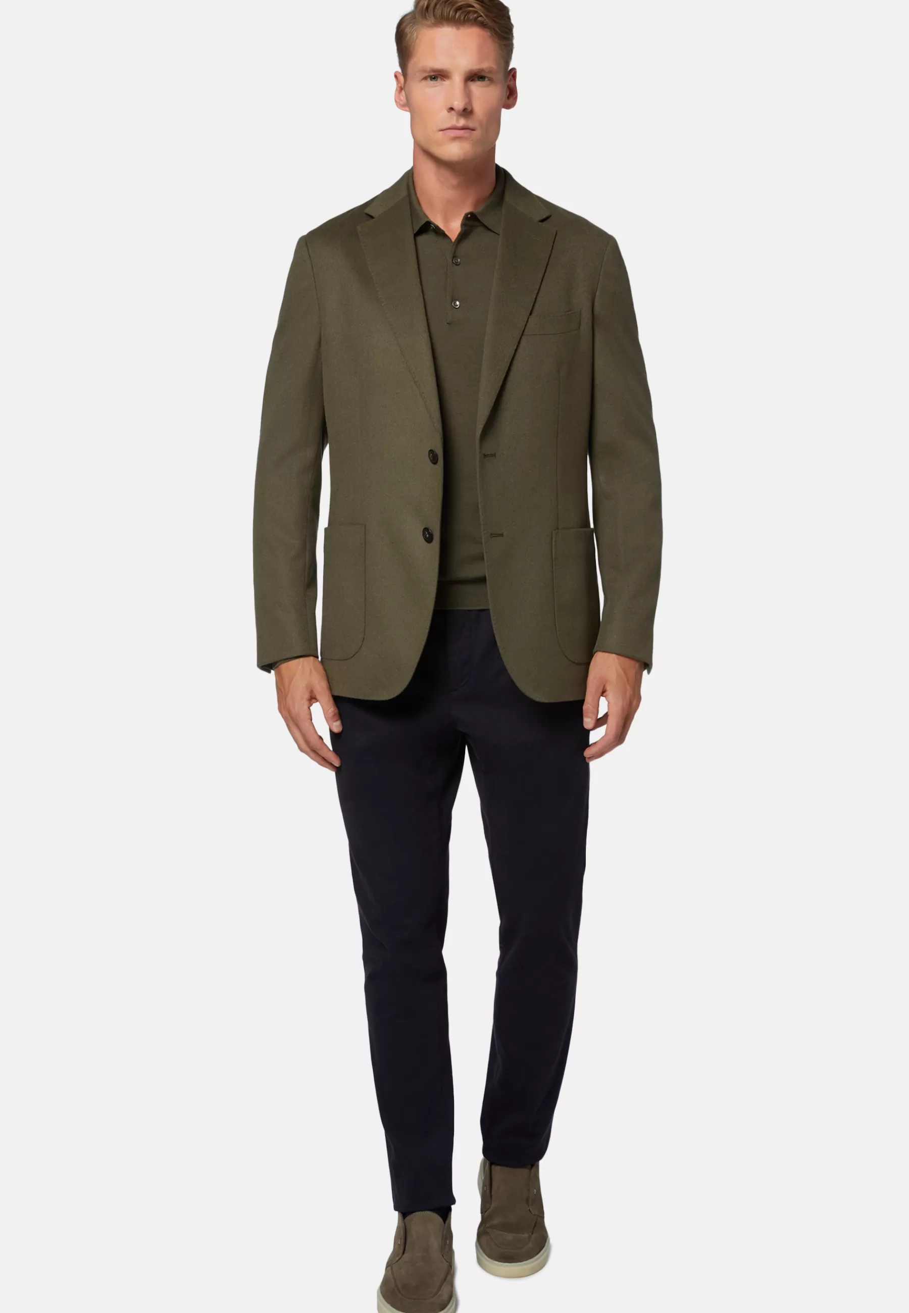 Blazers^Boggi Milano Jacket In Cashmere Military Green