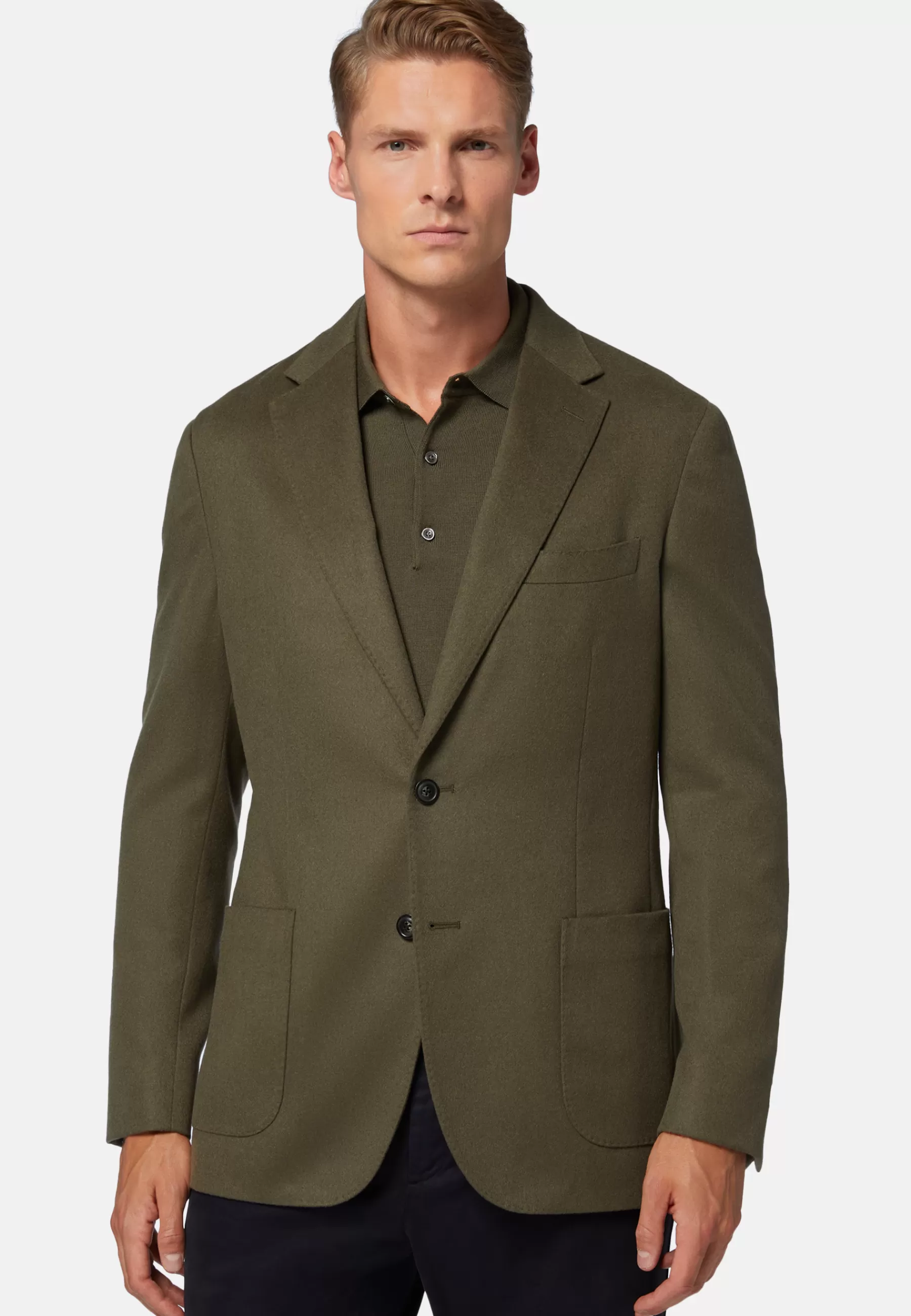 Blazers^Boggi Milano Jacket In Cashmere Military Green