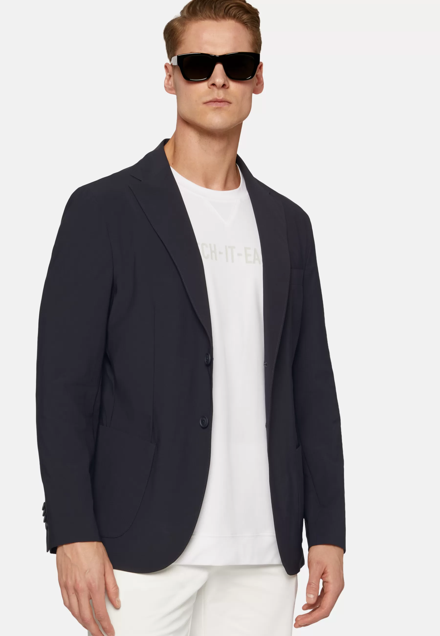 Blazers^Boggi Milano B-Tech Stretch Nylon Jacket Navy blue