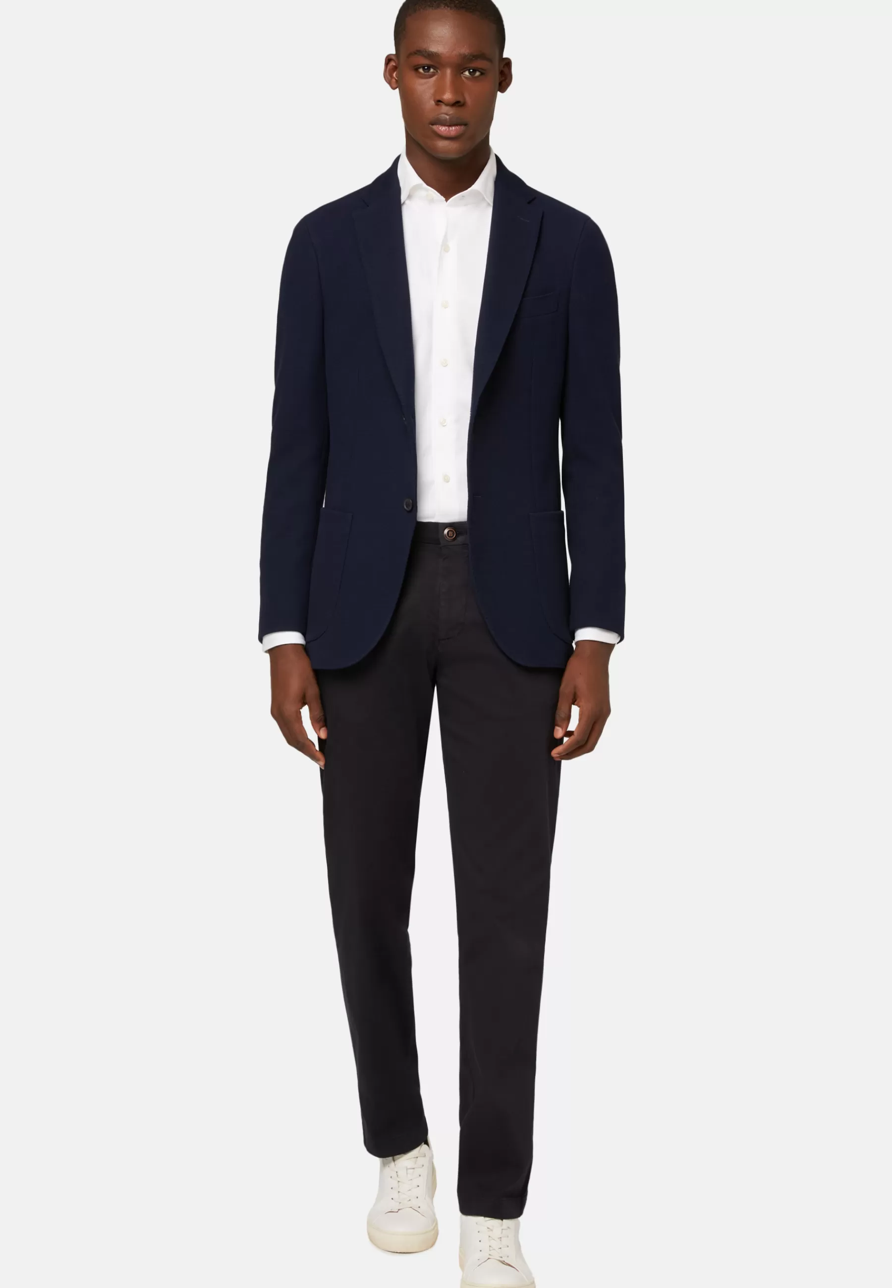 Blazers | Must-Have^Boggi Milano Navy Cotton B Jersey Jacket Navy blue