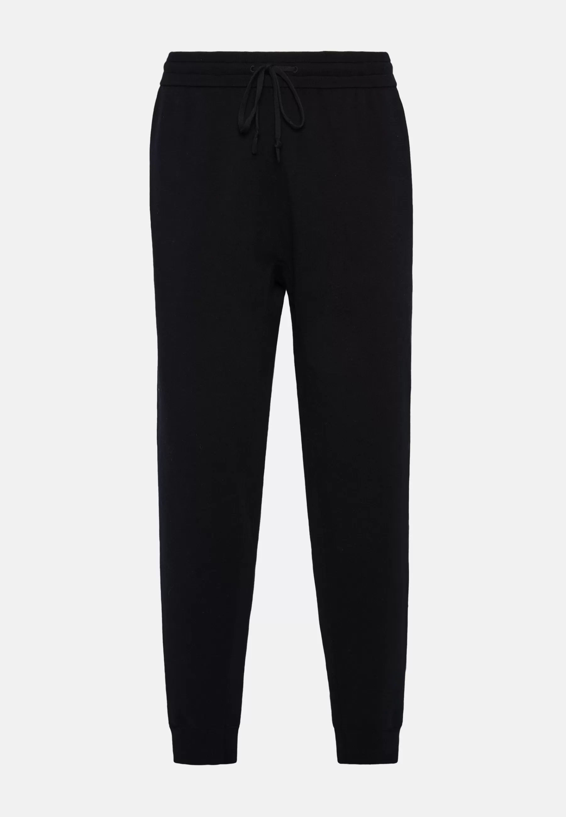 Pants^Boggi Milano Navy Pants in Technical Cotton Jersey Fleece Navy blue