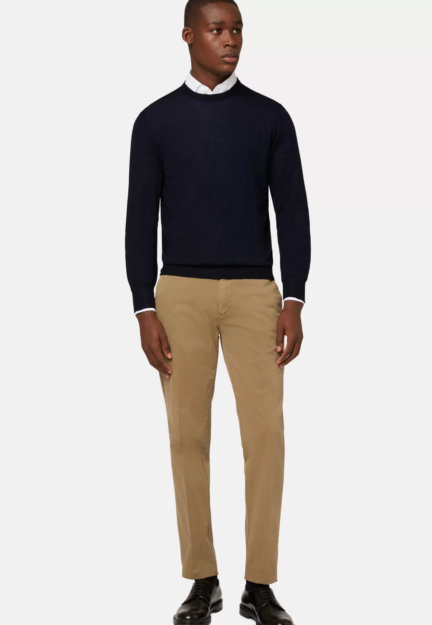 Knitwear | Must-Have^Boggi Milano Navy Super Fine Cashmere Crew Neck Jumper Navy blue