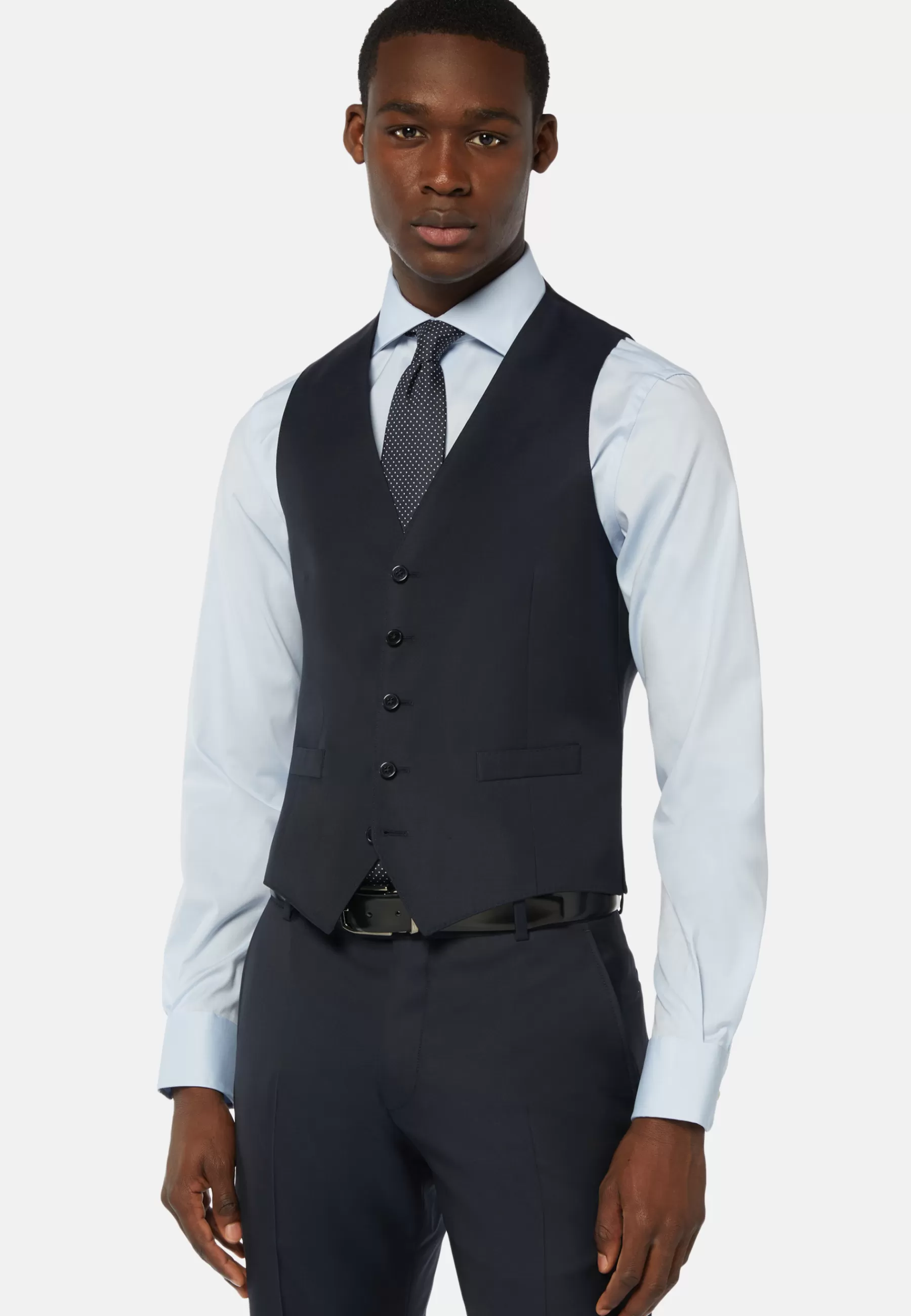 Suits and Waistcoats | Must-Have^Boggi Milano Navy Wool Twill Waistcoat Navy blue