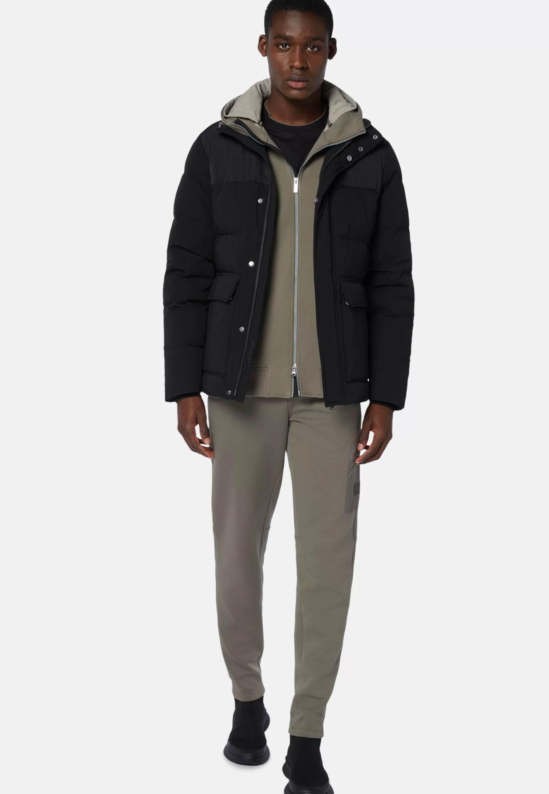 Outerwear^Boggi Milano Nylon Padded Field Jacket In Feather Black