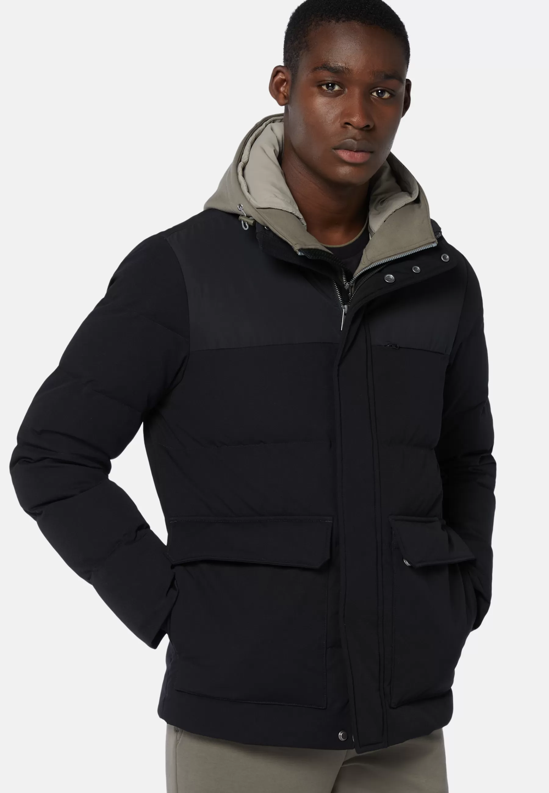 Outerwear^Boggi Milano Nylon Padded Field Jacket In Feather Black