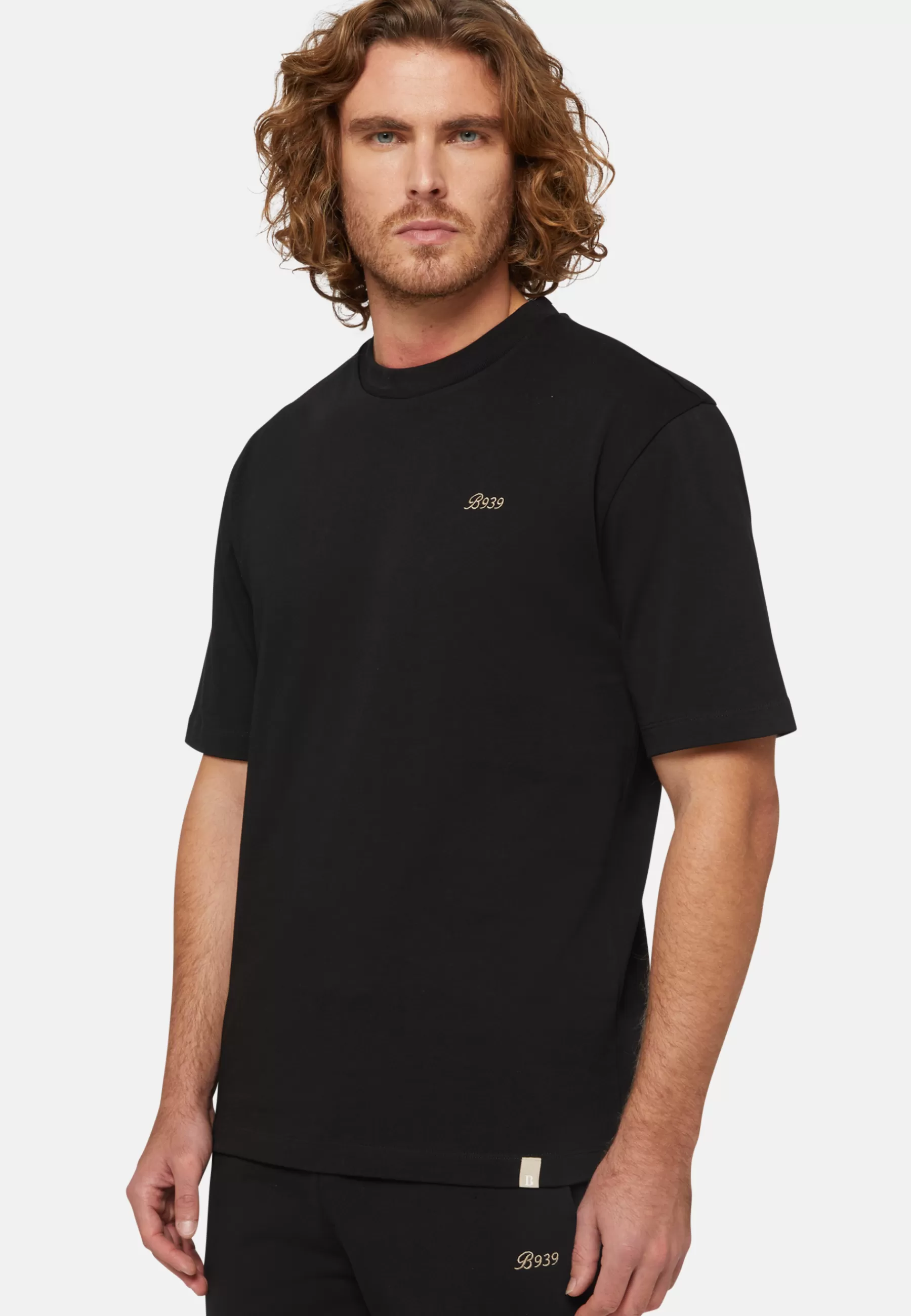 T-Shirts^Boggi Milano Organic Cotton Blend T-Shirt Black