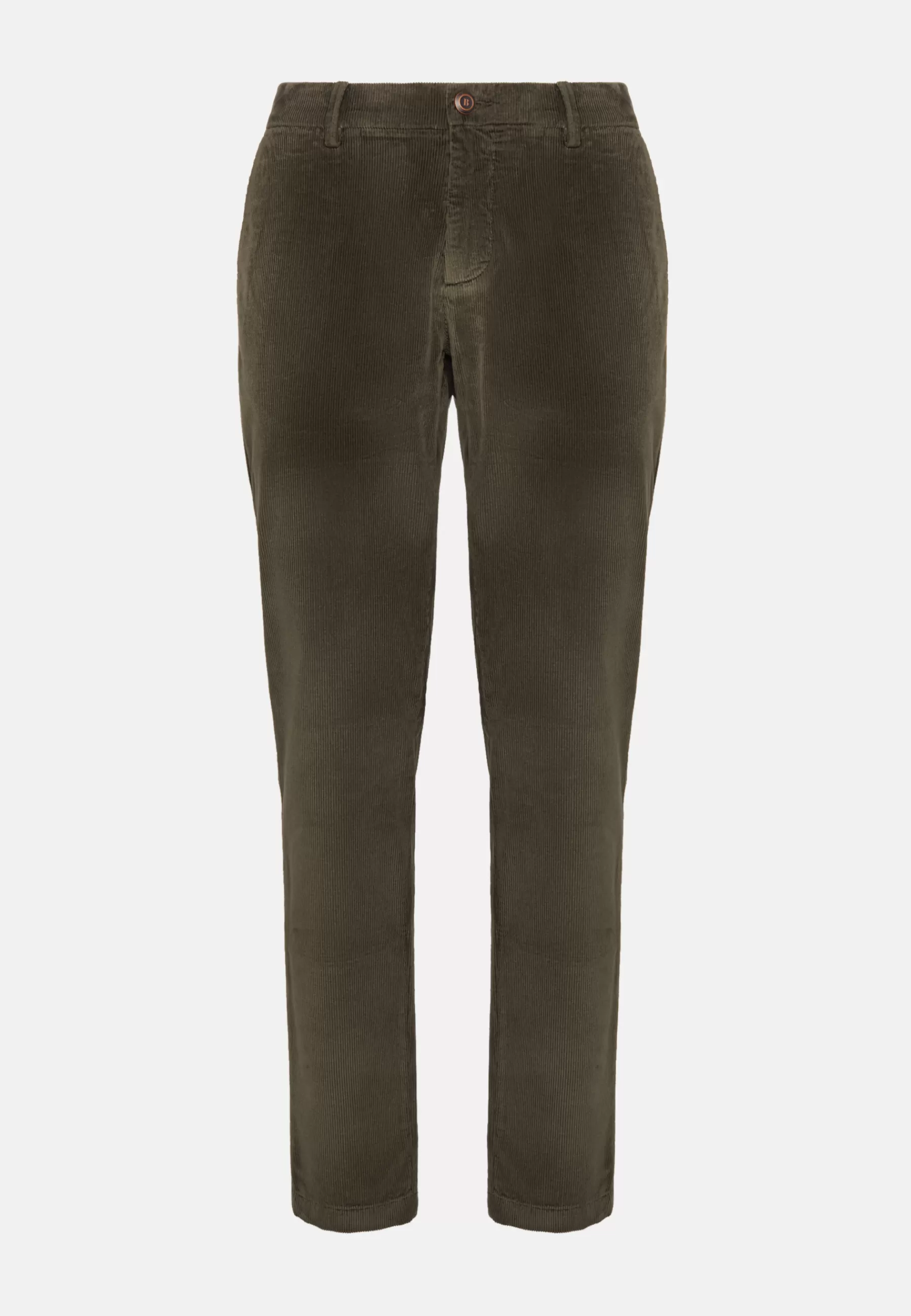 Pants^Boggi Milano Pants in Stretch Velvet Military Green