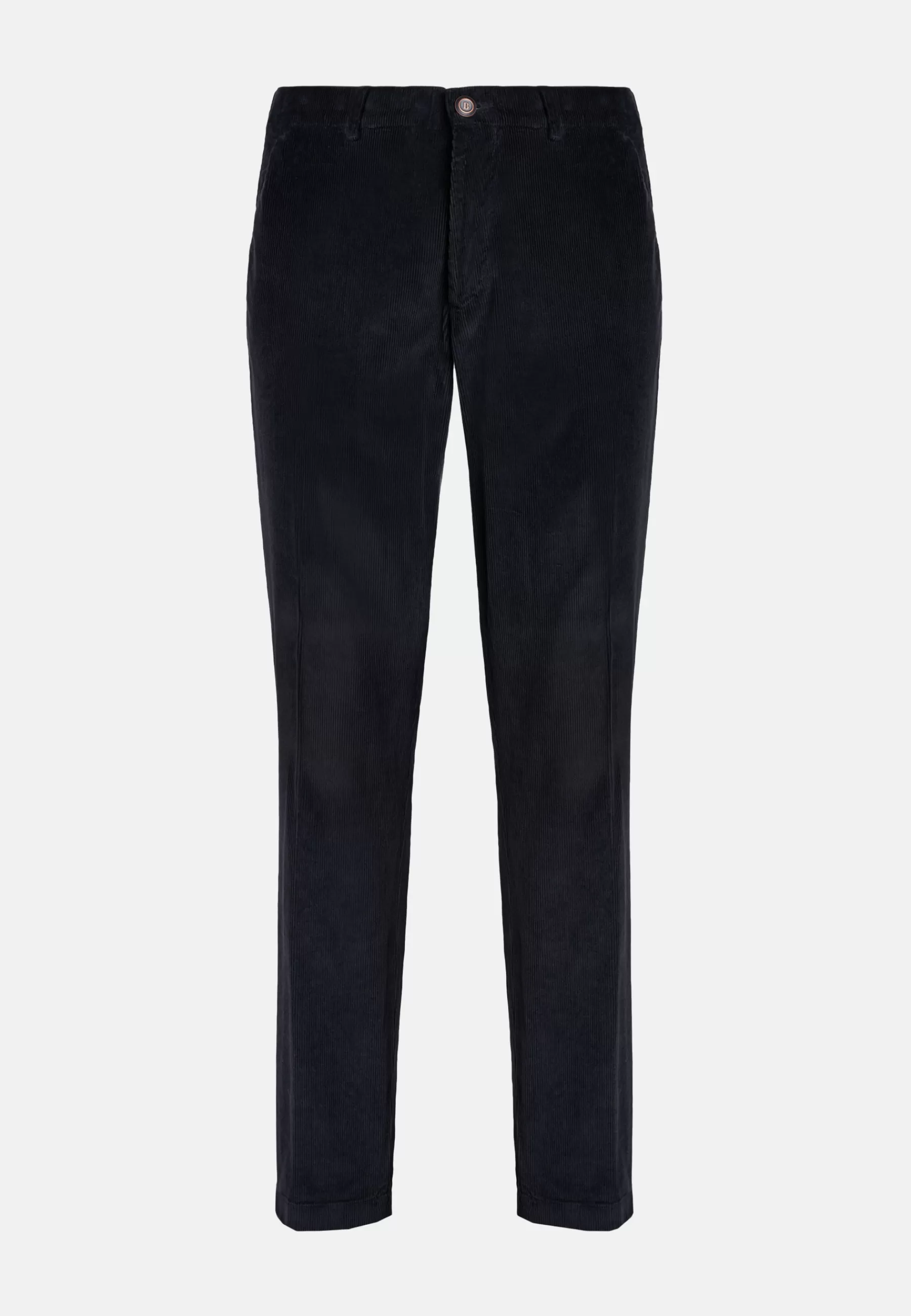 Pants^Boggi Milano Pants in Stretch Velvet Navy blue