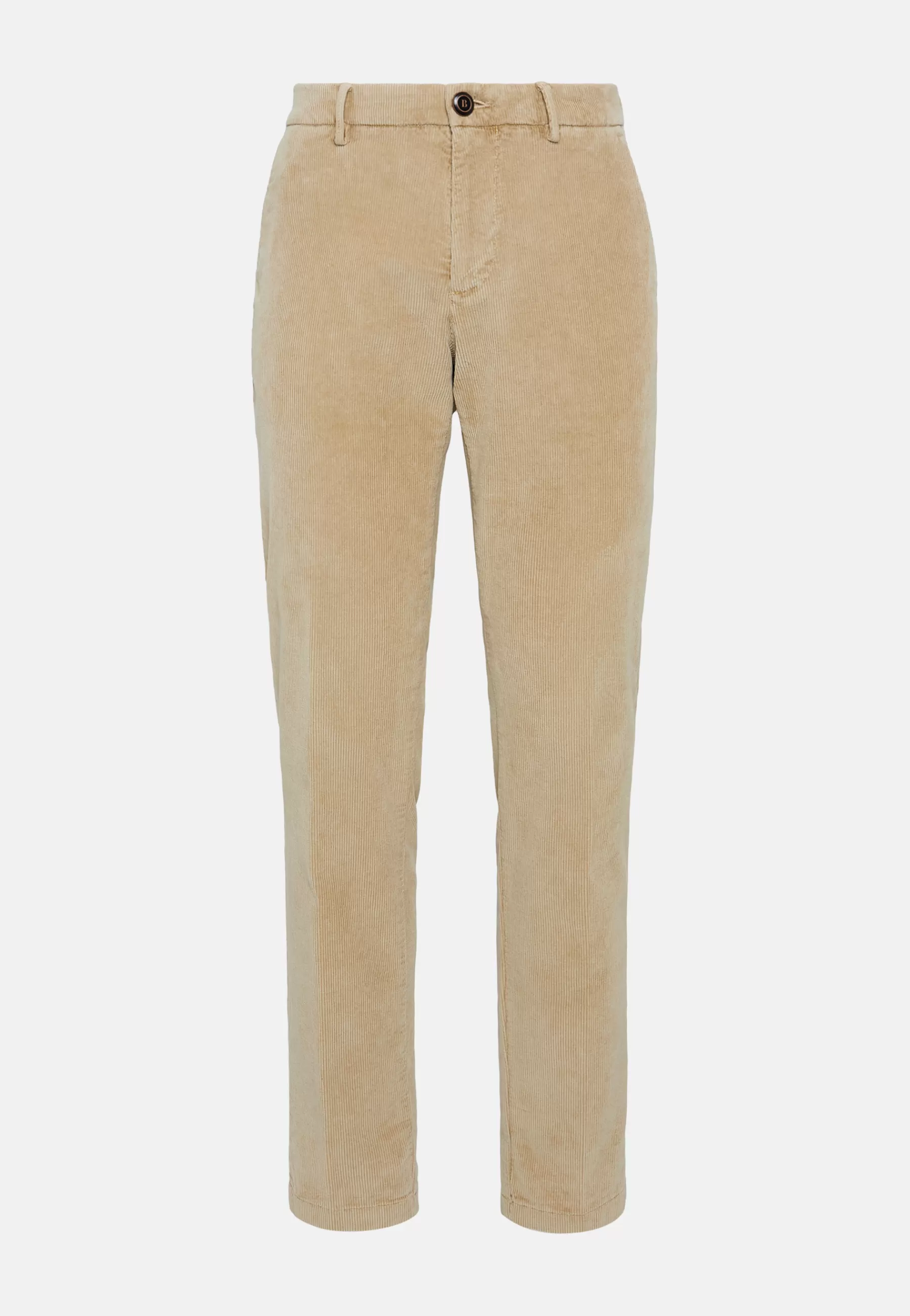 Pants^Boggi Milano Pants in Stretch Velvet Beige