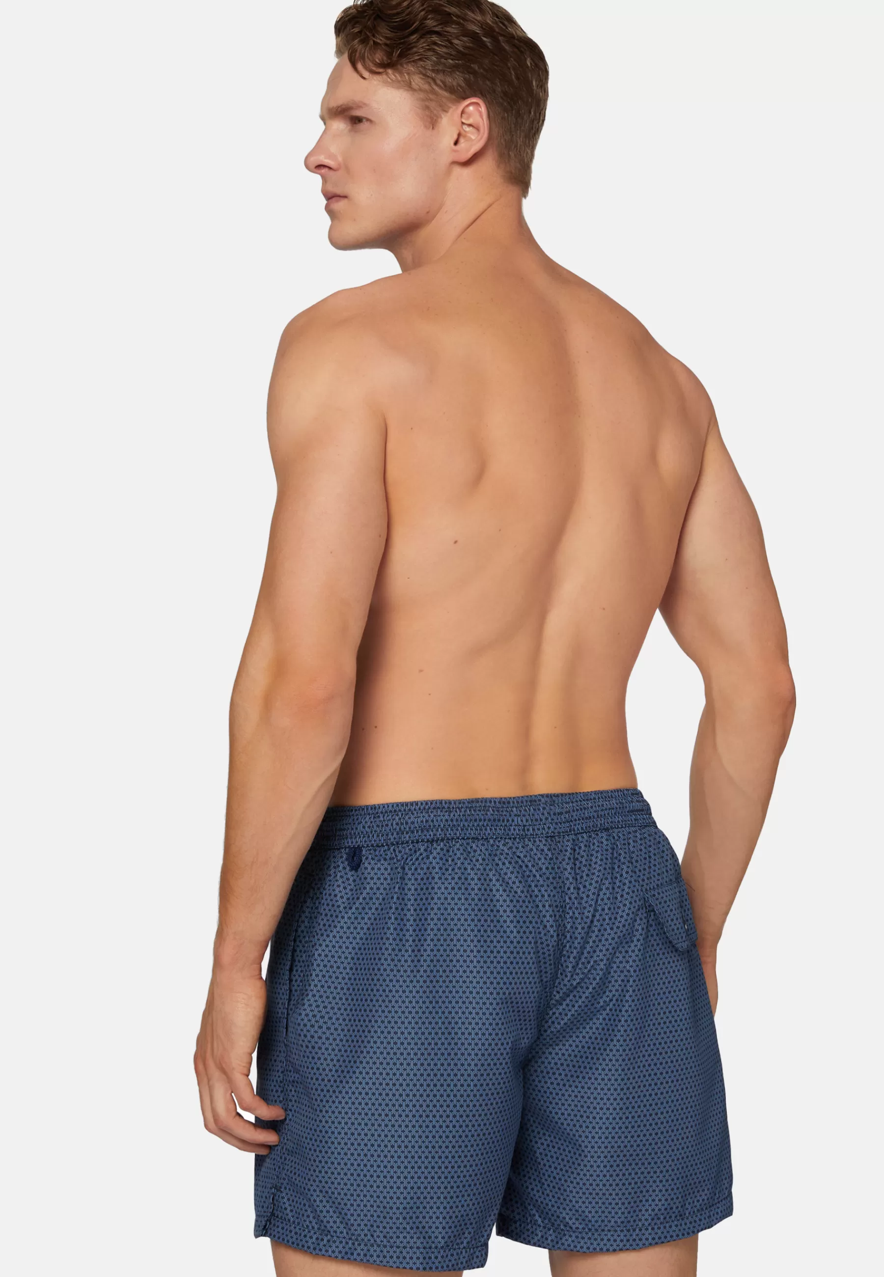 Swim Shorts^Boggi Milano Patterned Print Swimsuit Navy blue