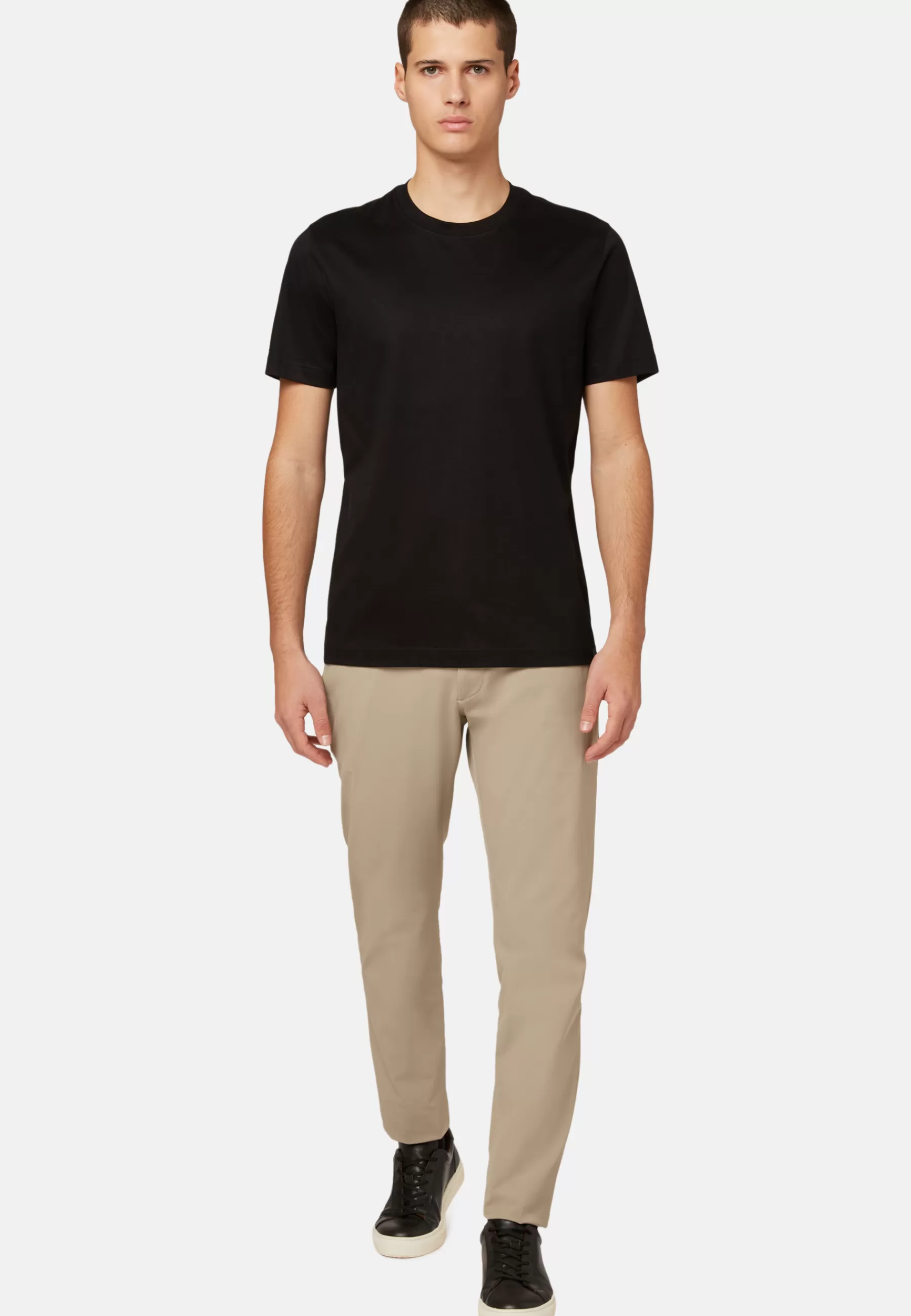 Polo Shirts and T-shirts | T-Shirts^Boggi Milano Pima Cotton Jersey T-shirt Black