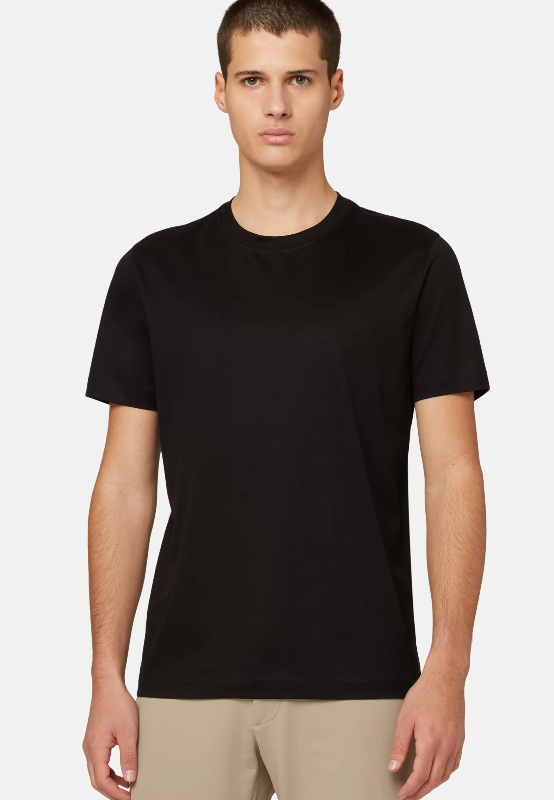 Polo Shirts and T-shirts | T-Shirts^Boggi Milano Pima Cotton Jersey T-shirt Black