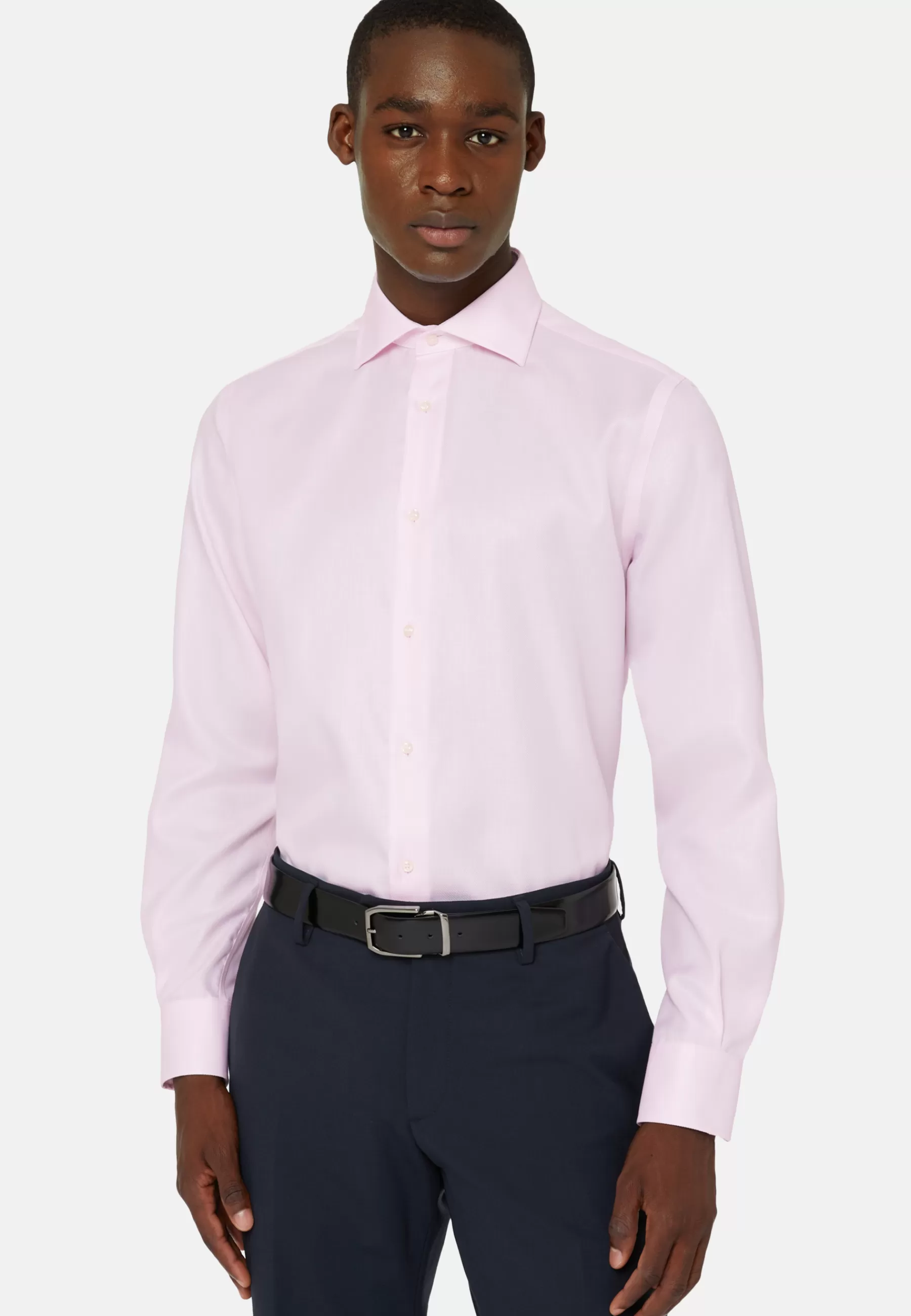 Dress Shirts^Boggi Milano Cotton Twill Shirt Regular Fit Pink