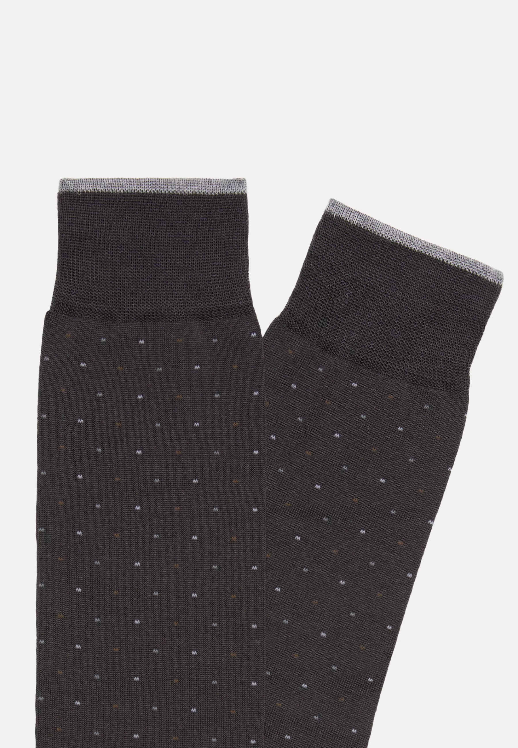 Socks^Boggi Milano Pinpoint Cotton Socks Grey