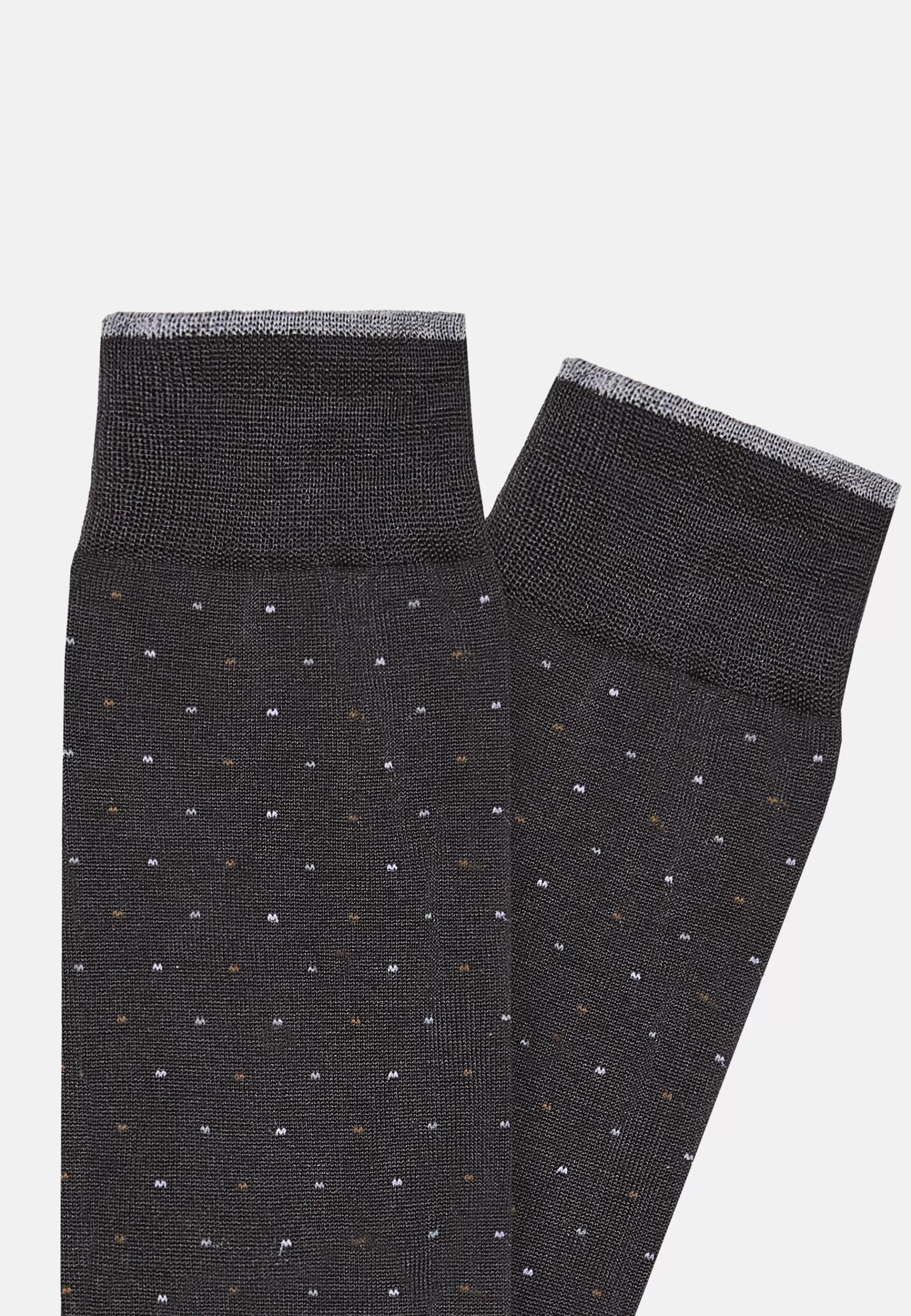 Socks^Boggi Milano Pinpoint Cotton Socks Grey