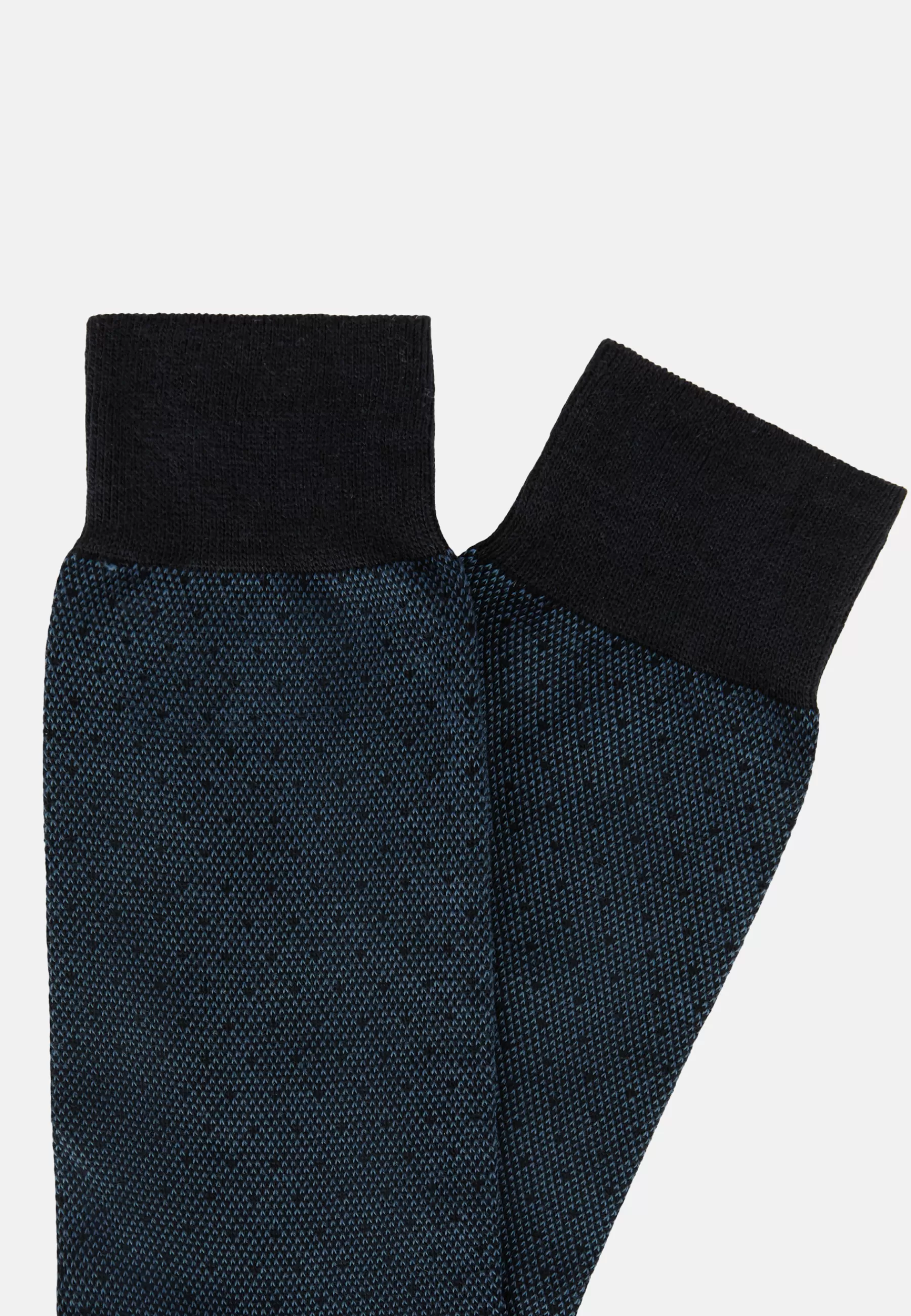 Socks^Boggi Milano Pinpoint Socks in Organic Cotton Blue