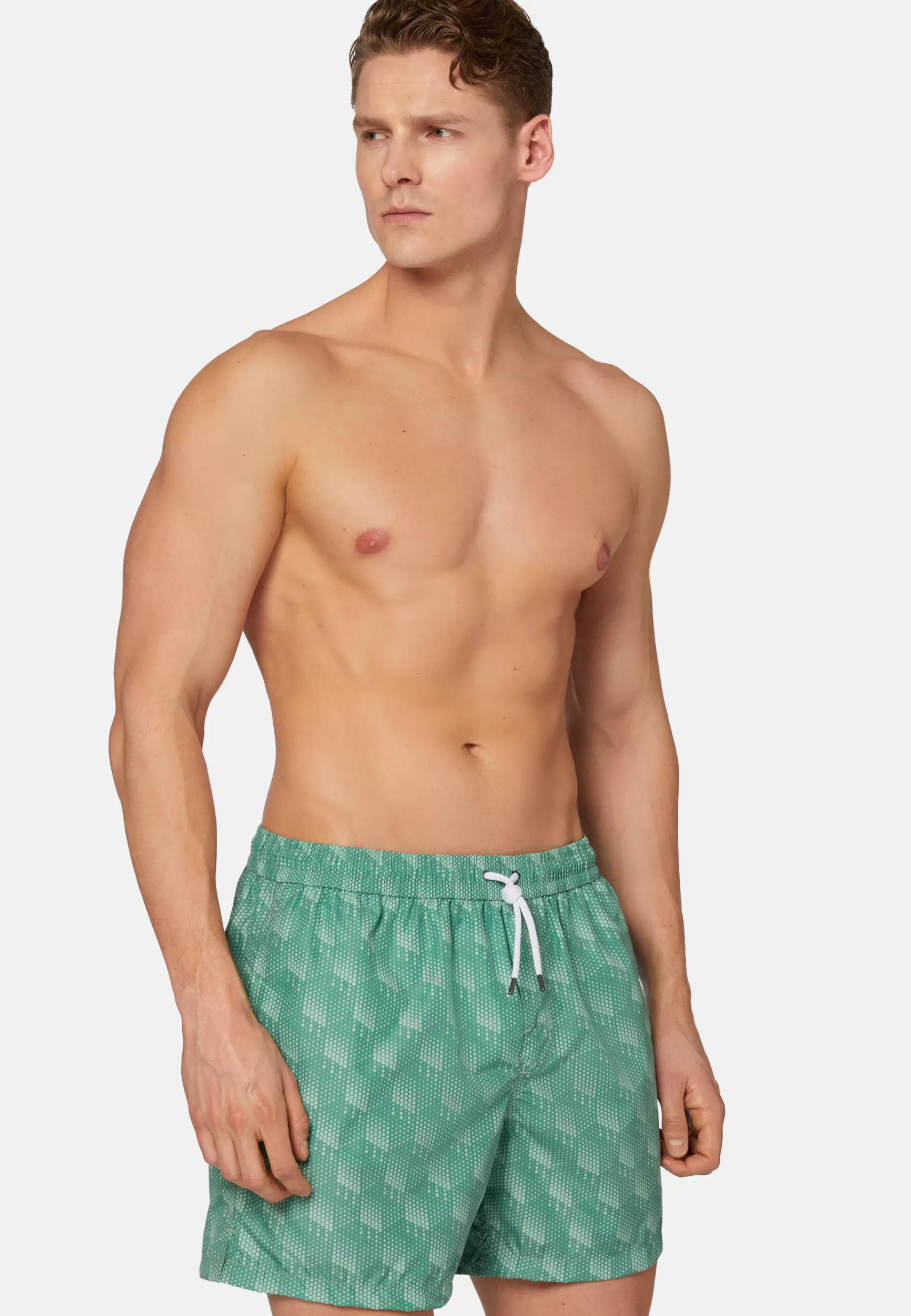 Swim Shorts^Boggi Milano Polka Dot Print Swimsuit Green