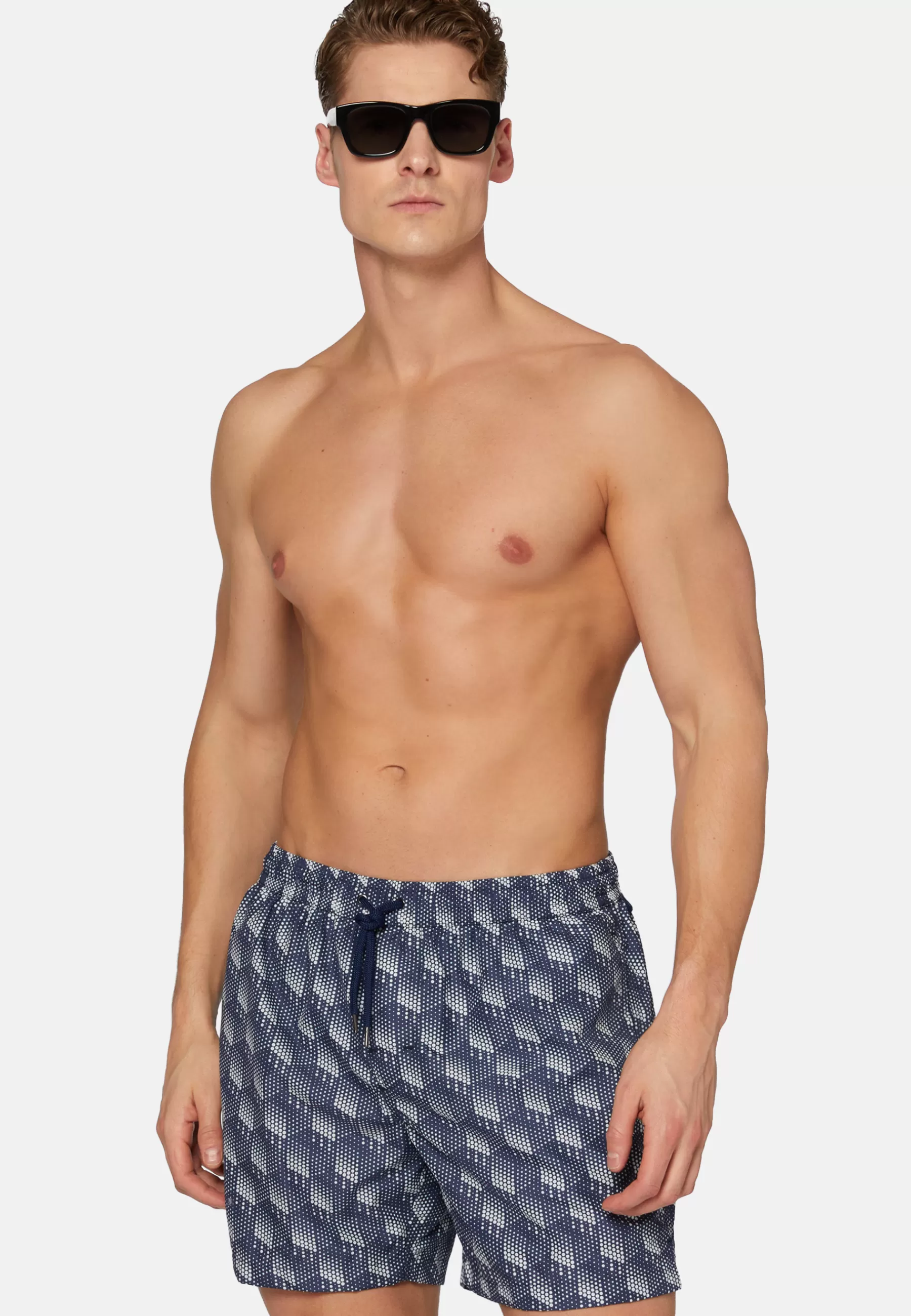 Swim Shorts^Boggi Milano Polka Dot Print Swimsuit Navy blue