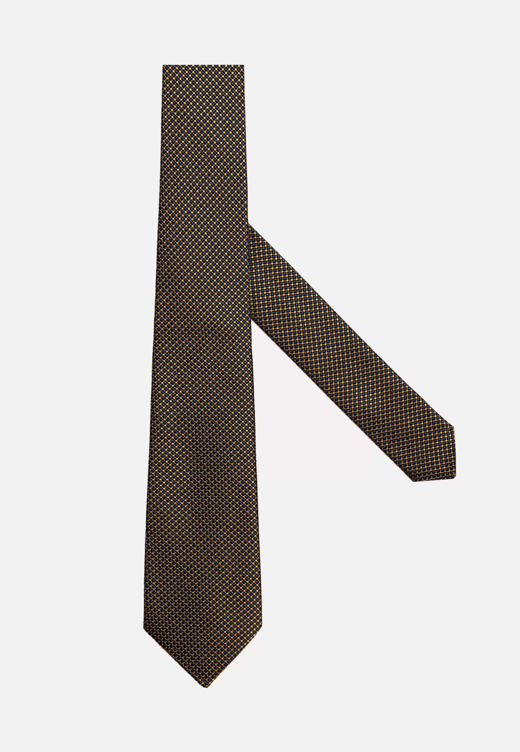 Ties^Boggi Milano Polka Dot Silk Blend Tie Orange