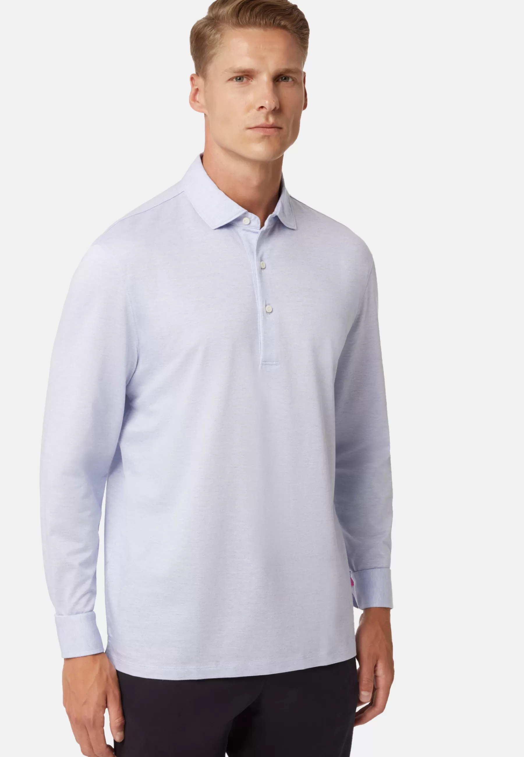 Polo Shirts^Boggi Milano Polo Shirt In Cotton Jersey Regular Fit Light Blue